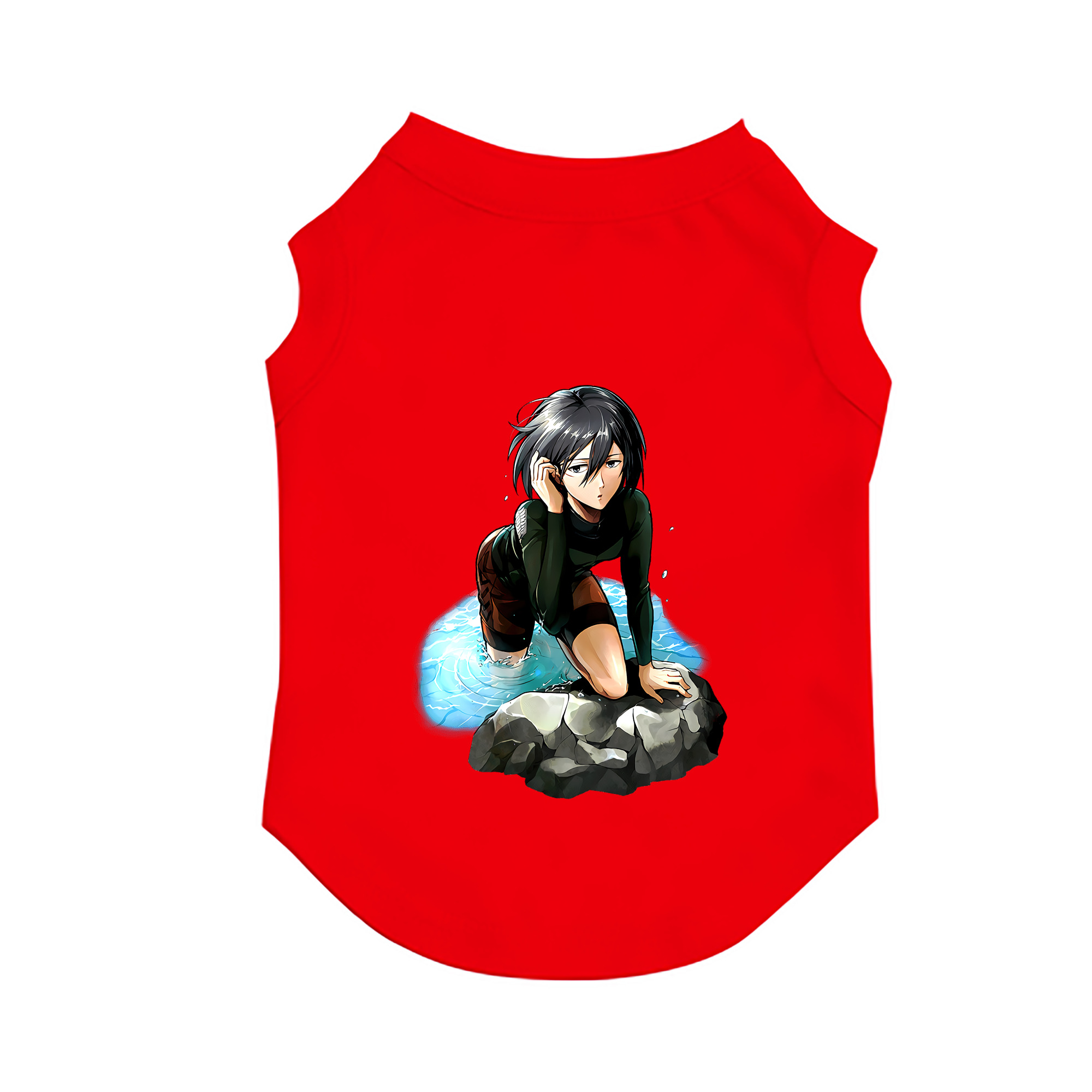 （画像用） 進撃の巨人 ミカサ·アッカーマン Attack on Titan Mikasa Ackerman ペット用ベスト