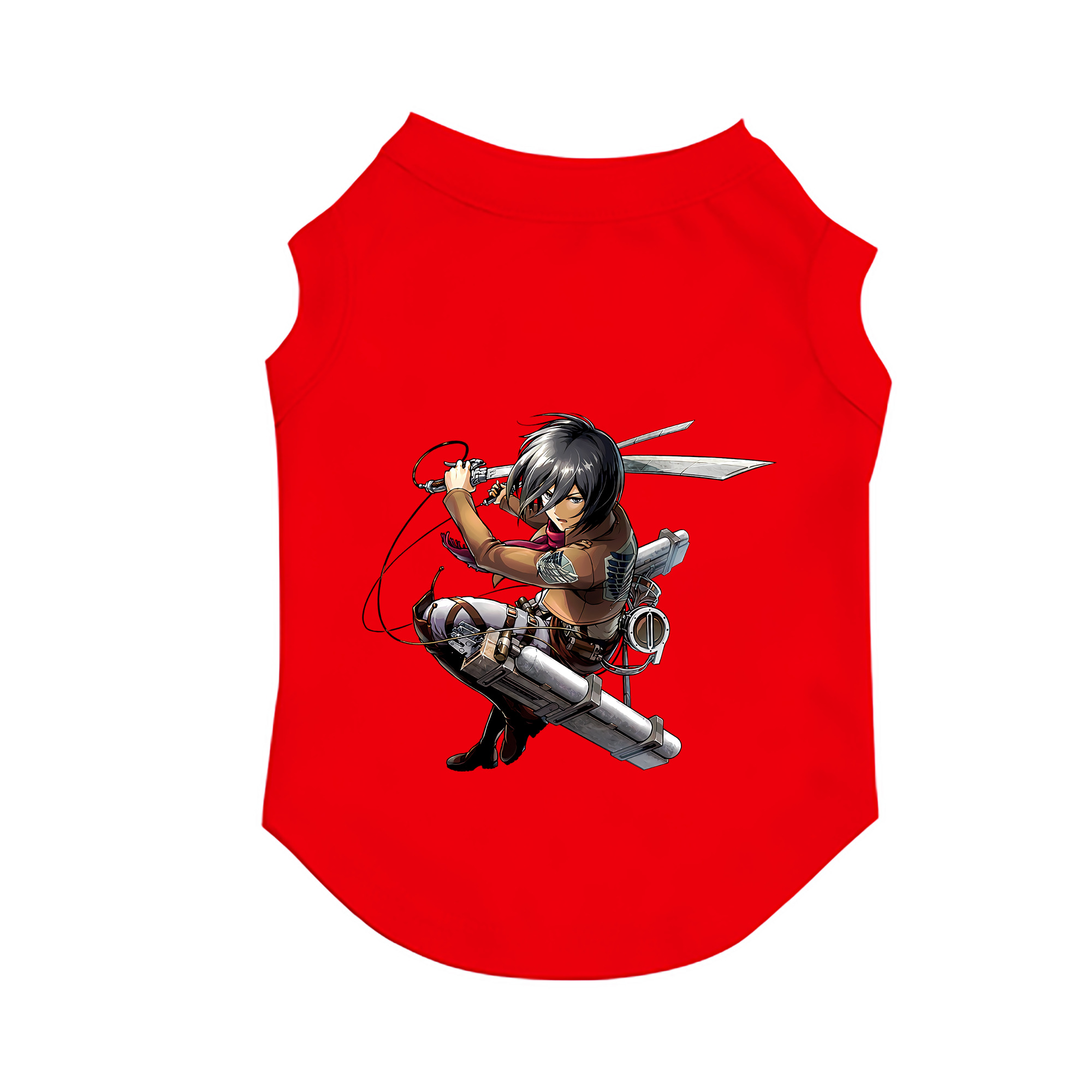 （画像用） 進撃の巨人 ミカサ·アッカーマン Attack on Titan Mikasa Ackerman ペット用ベスト