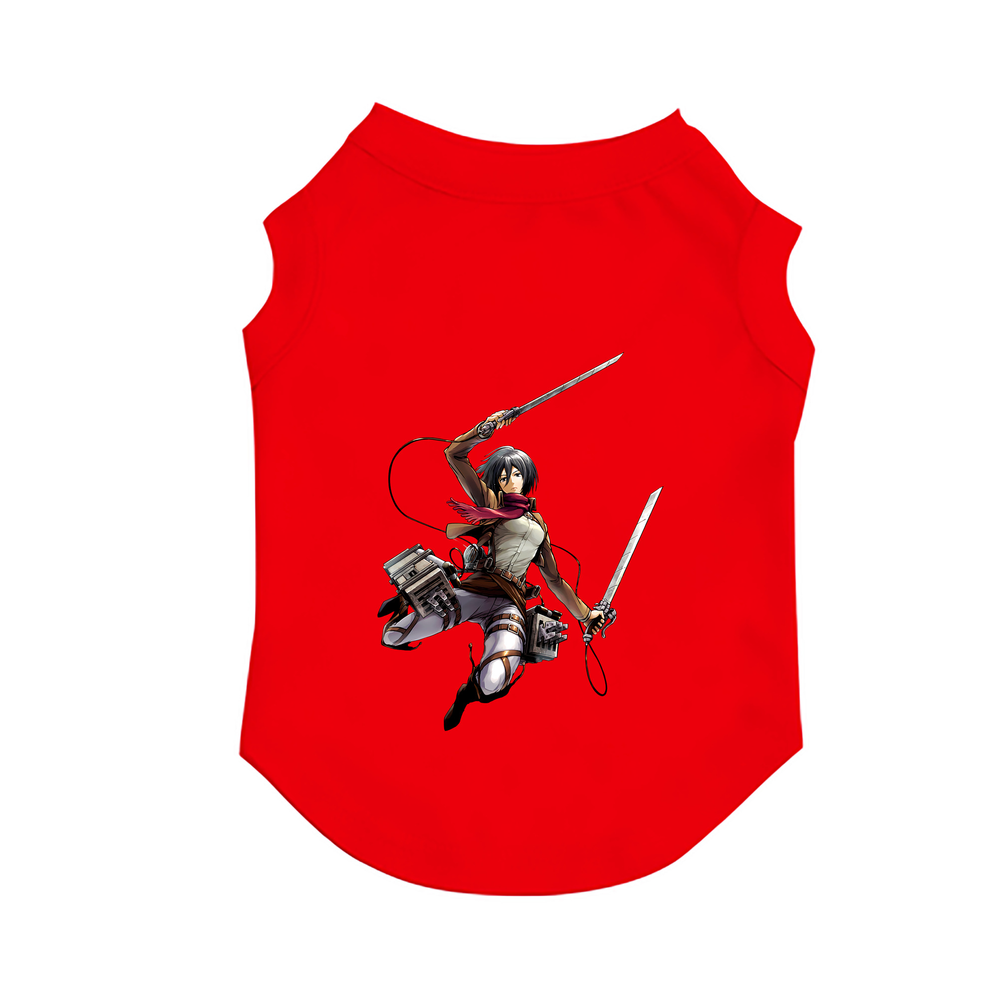 （画像用） 進撃の巨人 ミカサ·アッカーマン Attack on Titan Mikasa Ackerman ペット用ベスト