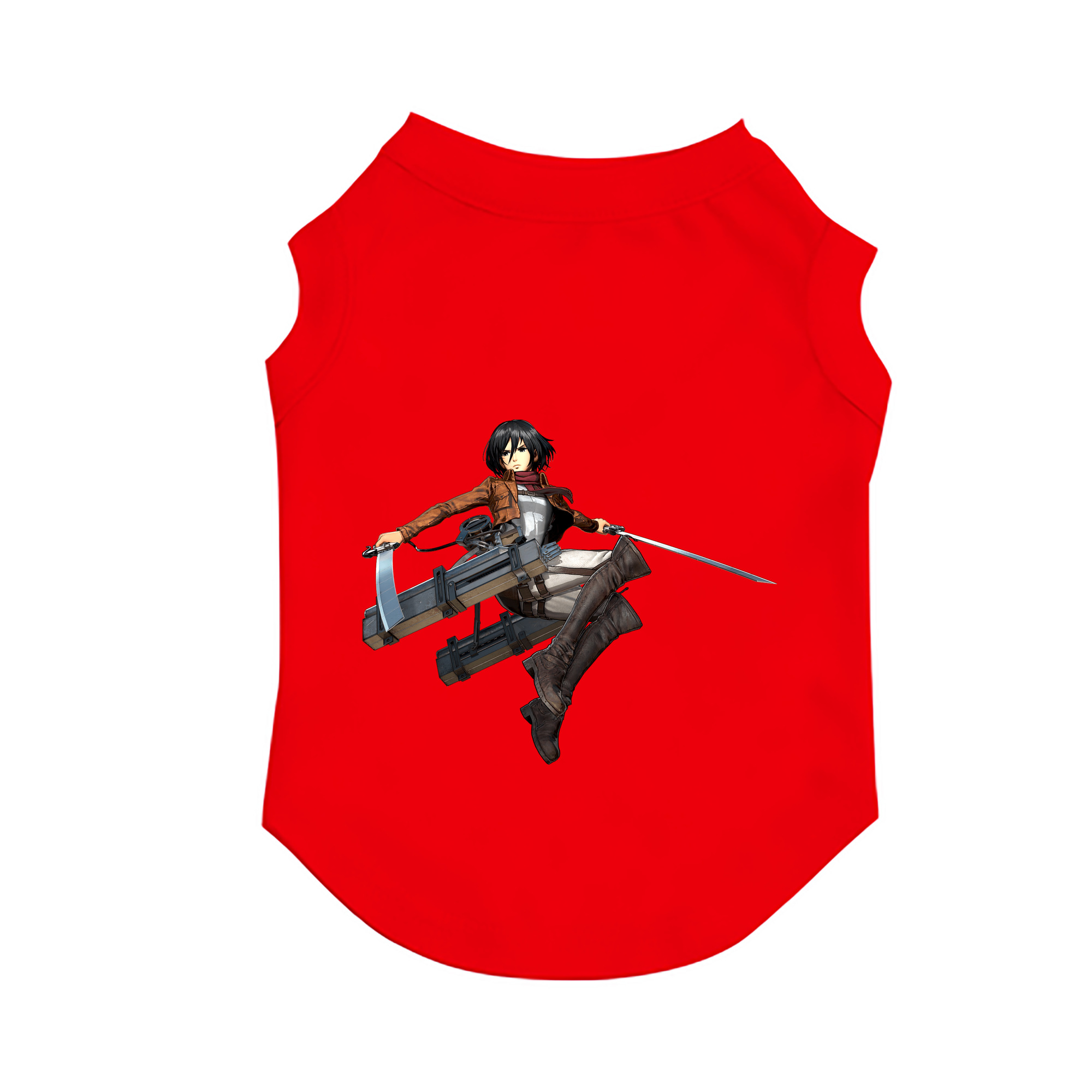 （画像用） 進撃の巨人 ミカサ·アッカーマン Attack on Titan Mikasa Ackerman ペット用ベスト