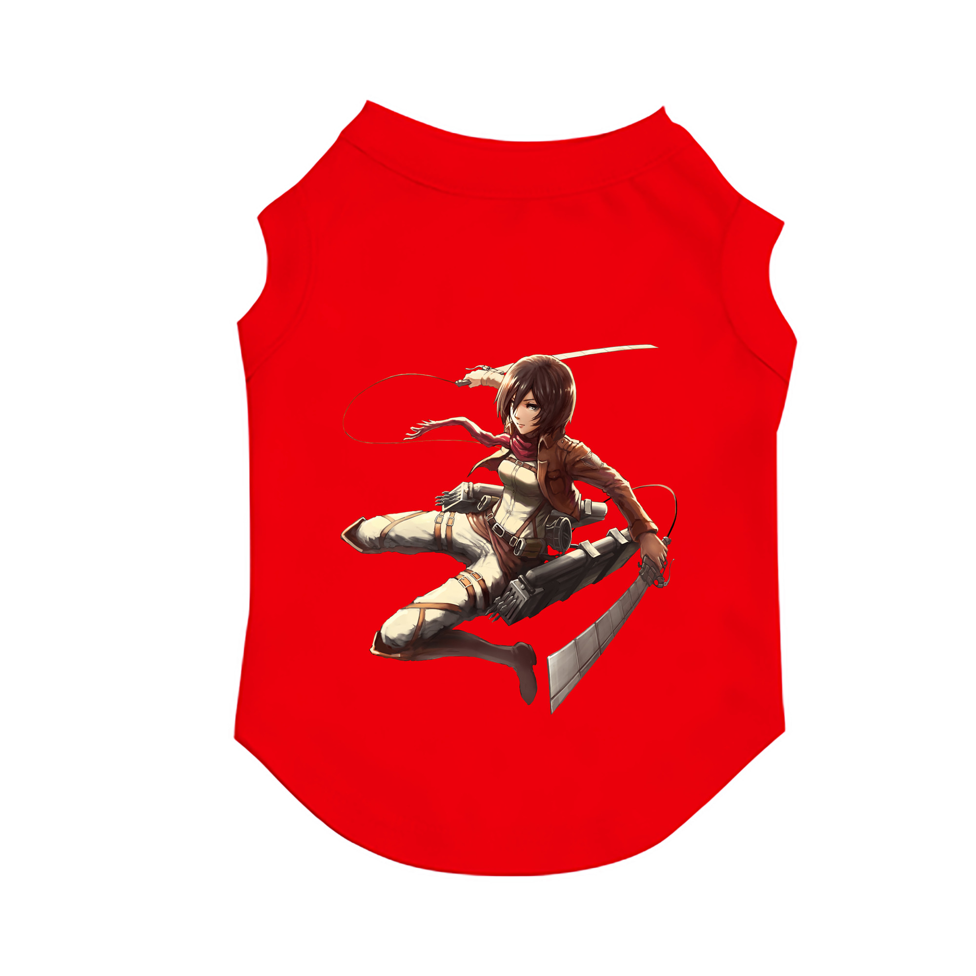 （画像用） 進撃の巨人 ミカサ·アッカーマン Attack on Titan Mikasa Ackerman ペット用ベスト