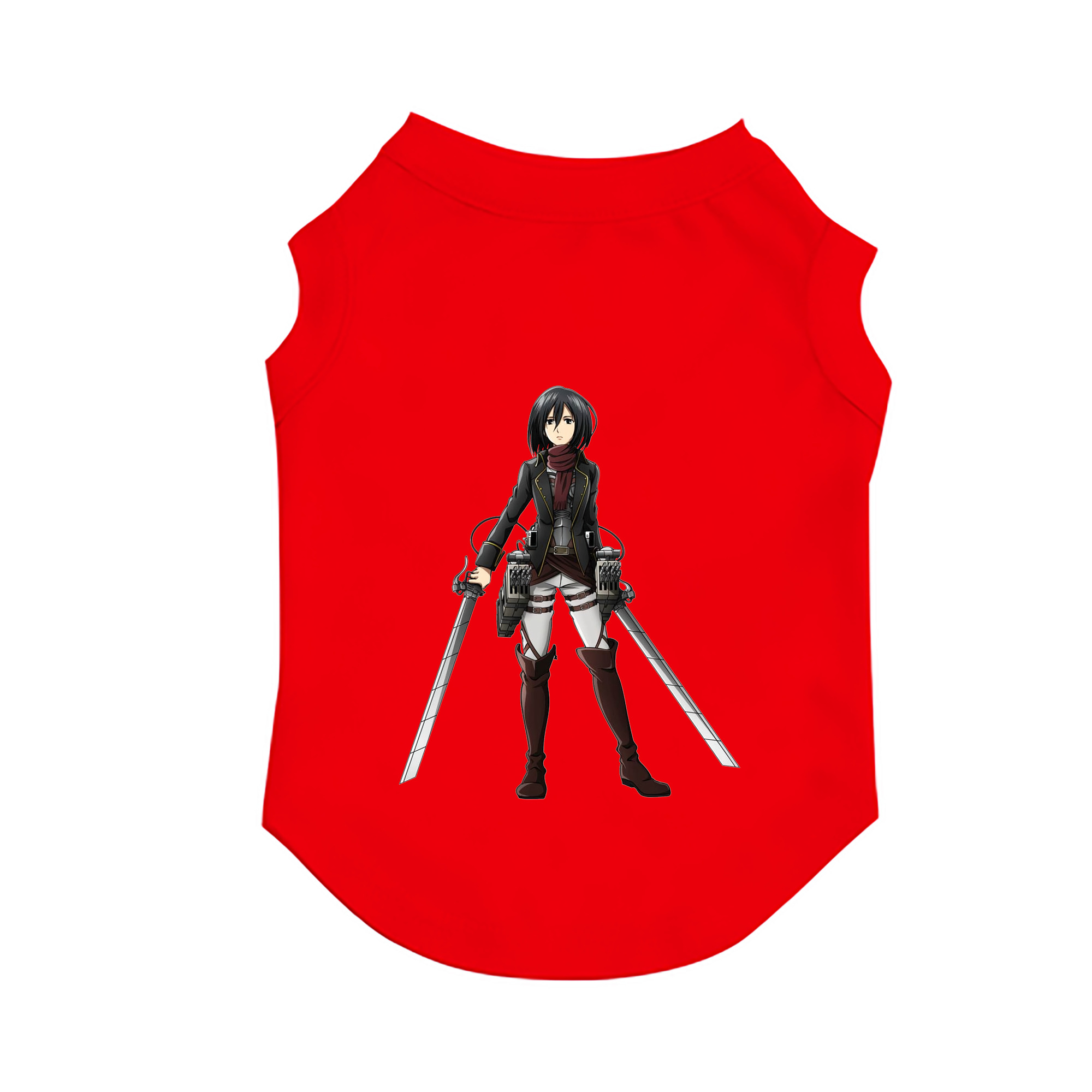 （画像用） 進撃の巨人 ミカサ·アッカーマン Attack on Titan Mikasa Ackerman ペット用ベスト