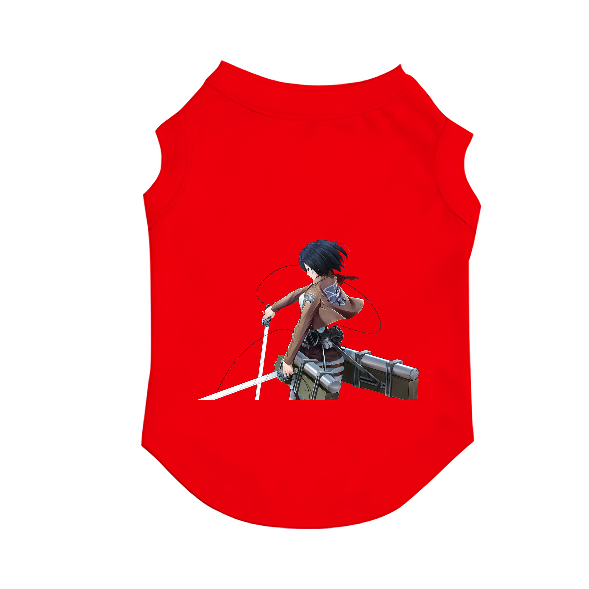 （画像用） 進撃の巨人 ミカサ·アッカーマン Attack on Titan Mikasa Ackerman ペット用ベスト
