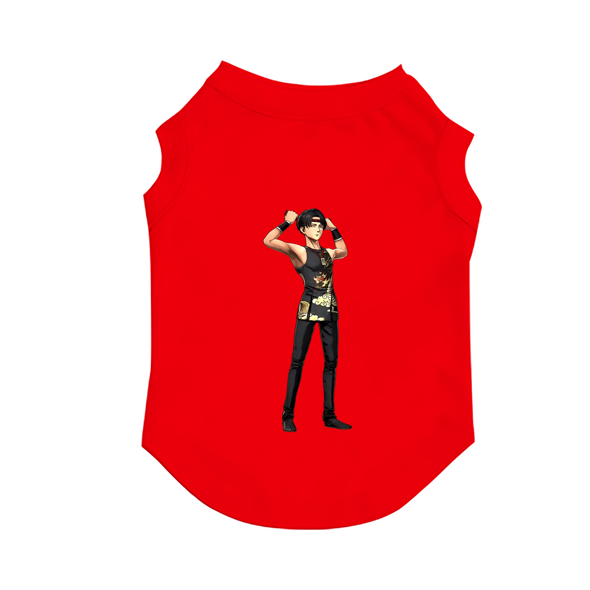 （画像用） 進撃の巨人 リヴァイ·アッカーマン Attack on Titan Levi Ackerman ペット用ベスト