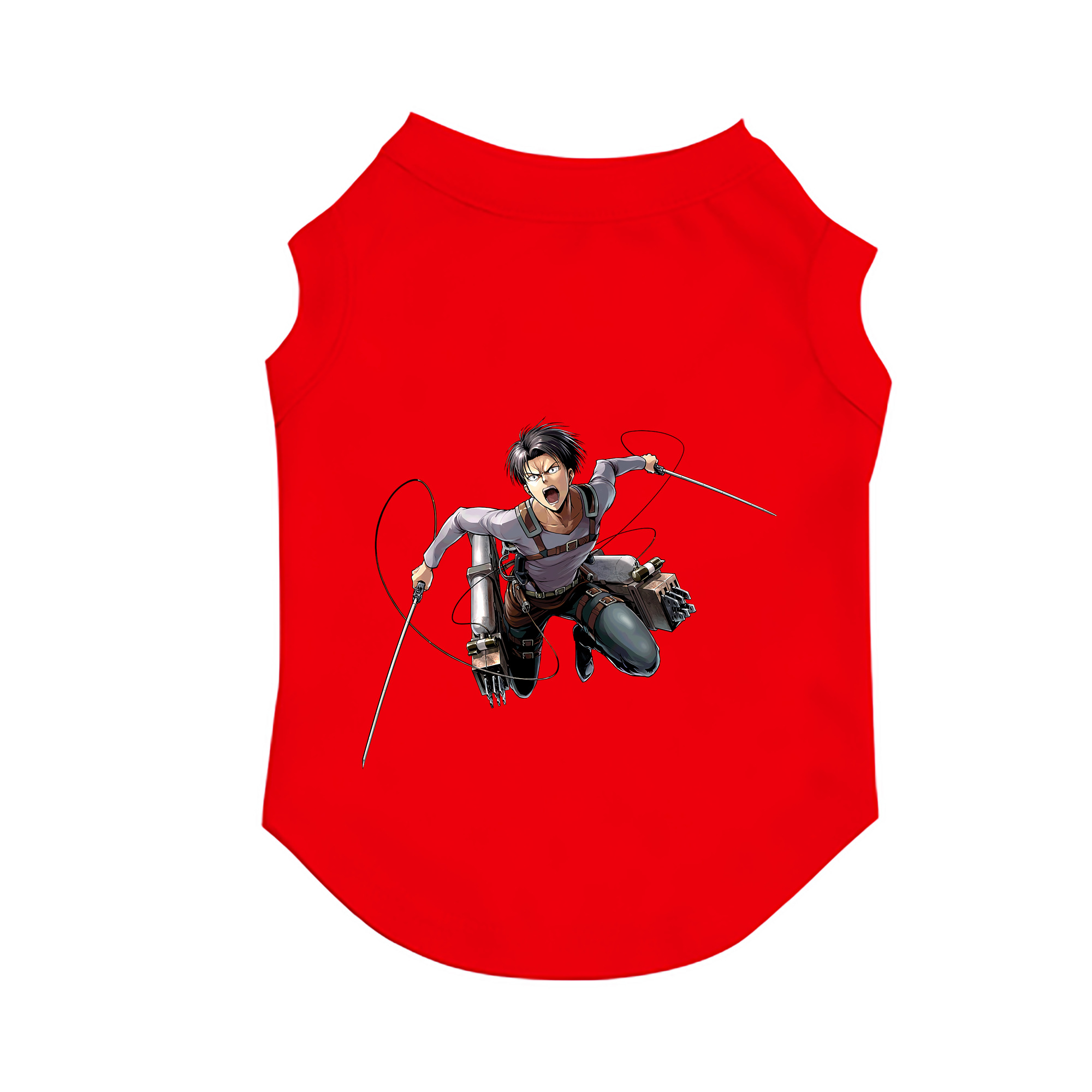 （画像用） 進撃の巨人 リヴァイ·アッカーマン Attack on Titan Levi Ackerman ペット用ベスト