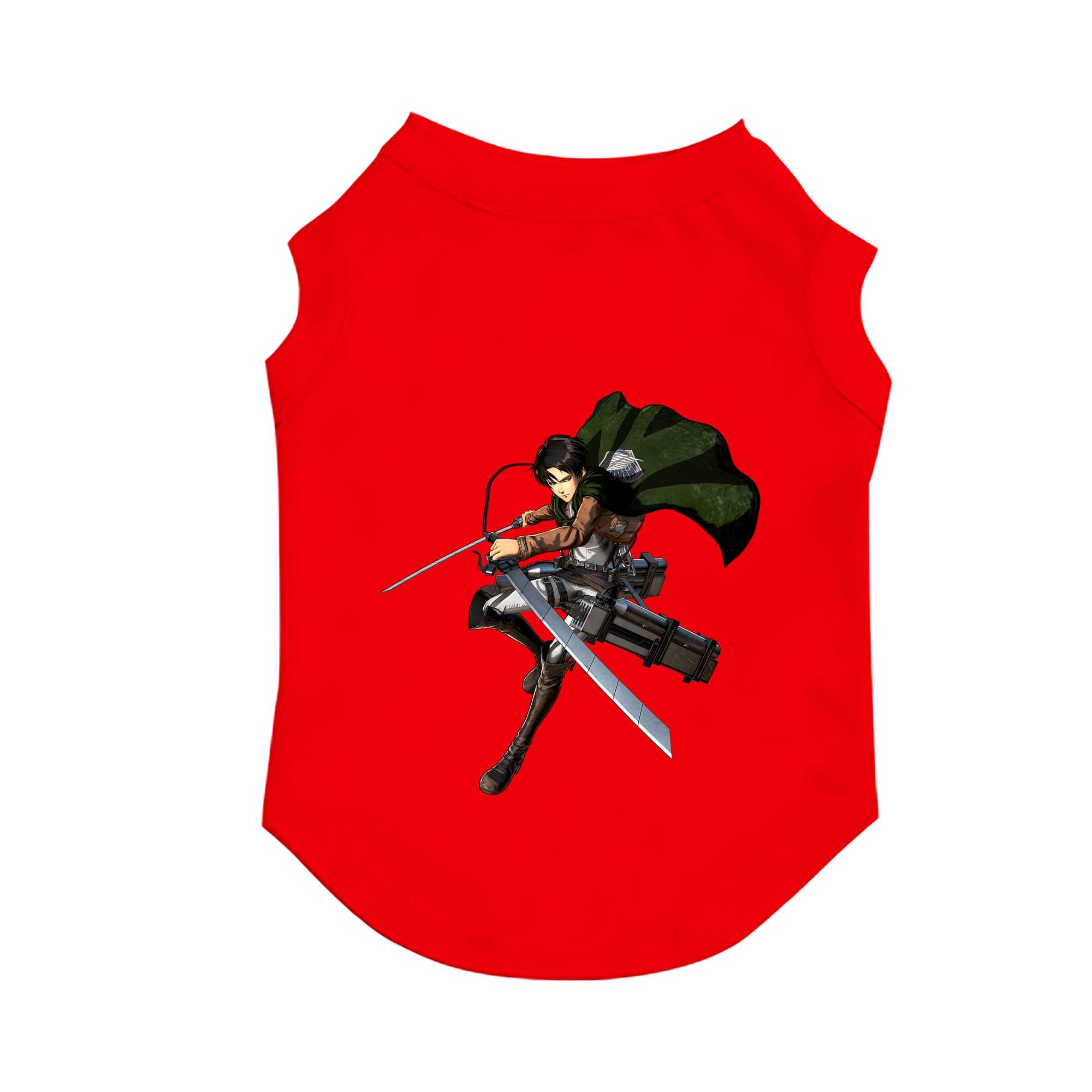 （画像用） 進撃の巨人 リヴァイ·アッカーマン Attack on Titan Levi Ackerman ペット用ベスト