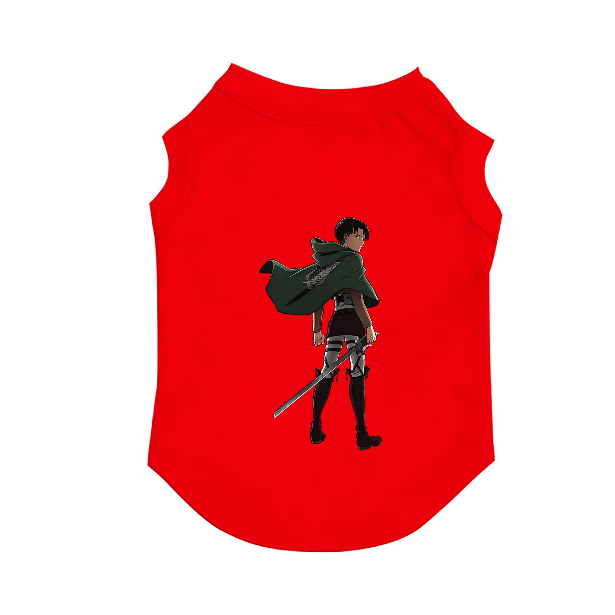 （画像用） 進撃の巨人 リヴァイ·アッカーマン Attack on Titan Levi Ackerman ペット用ベスト