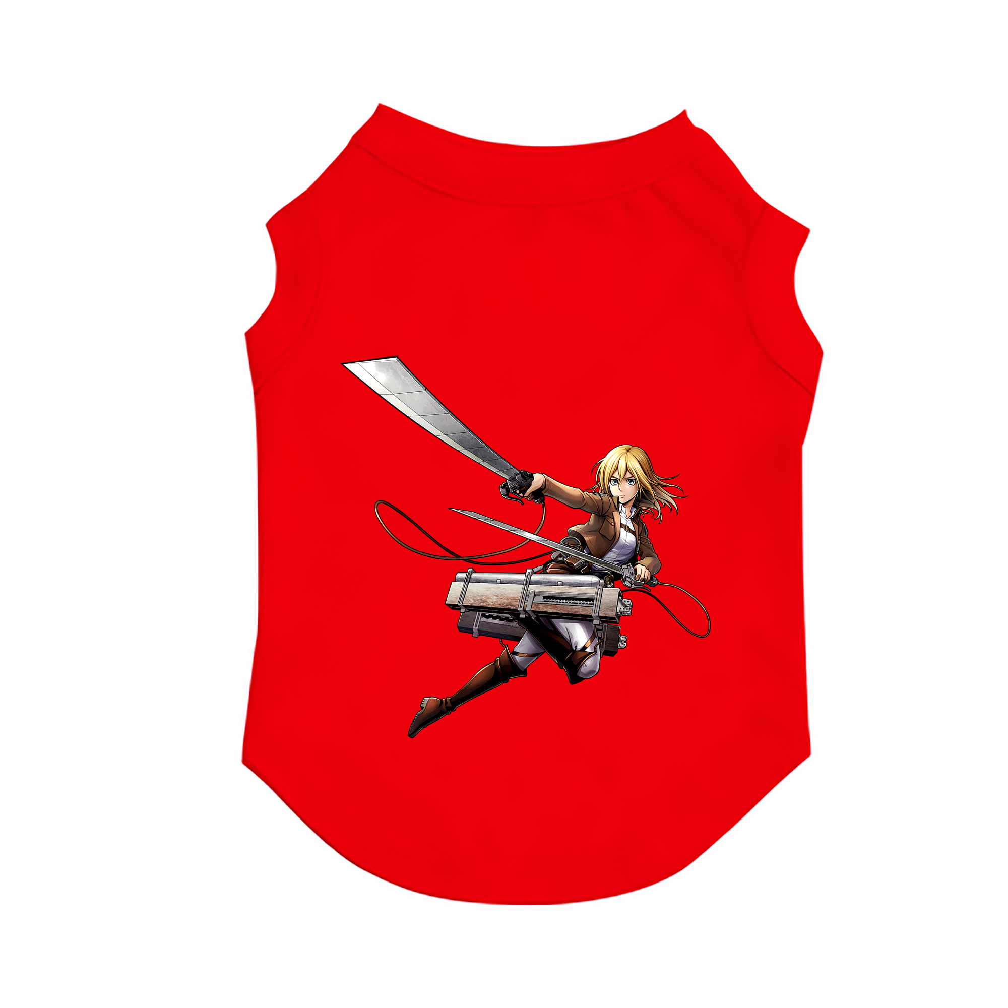（画像用） 進撃の巨人 クリスタ·レンズ Attack on Titan Christa Lenz ペット用ベスト