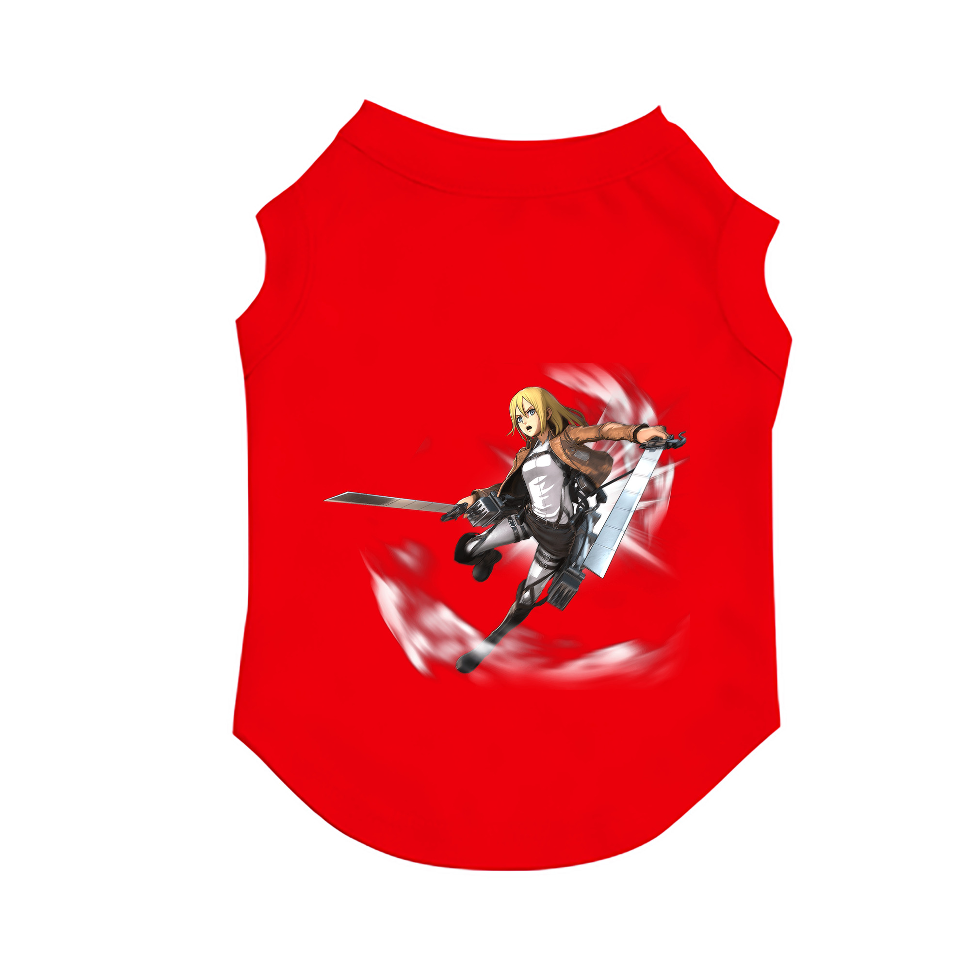 （画像用） 進撃の巨人 クリスタ·レンズ Attack on Titan Christa Lenz ペット用ベスト