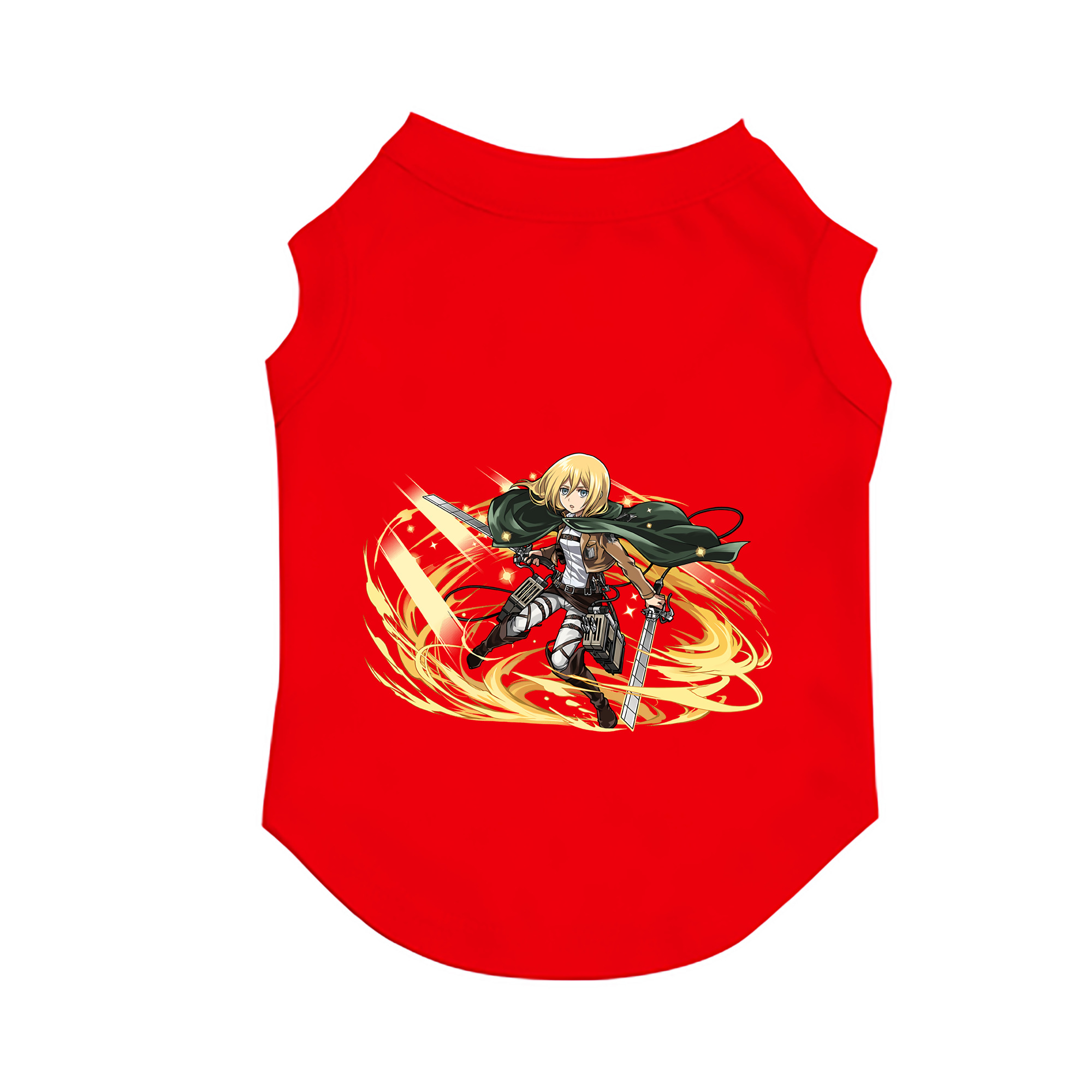 （画像用） 進撃の巨人 クリスタ·レンズ Attack on Titan Christa Lenz ペット用ベスト