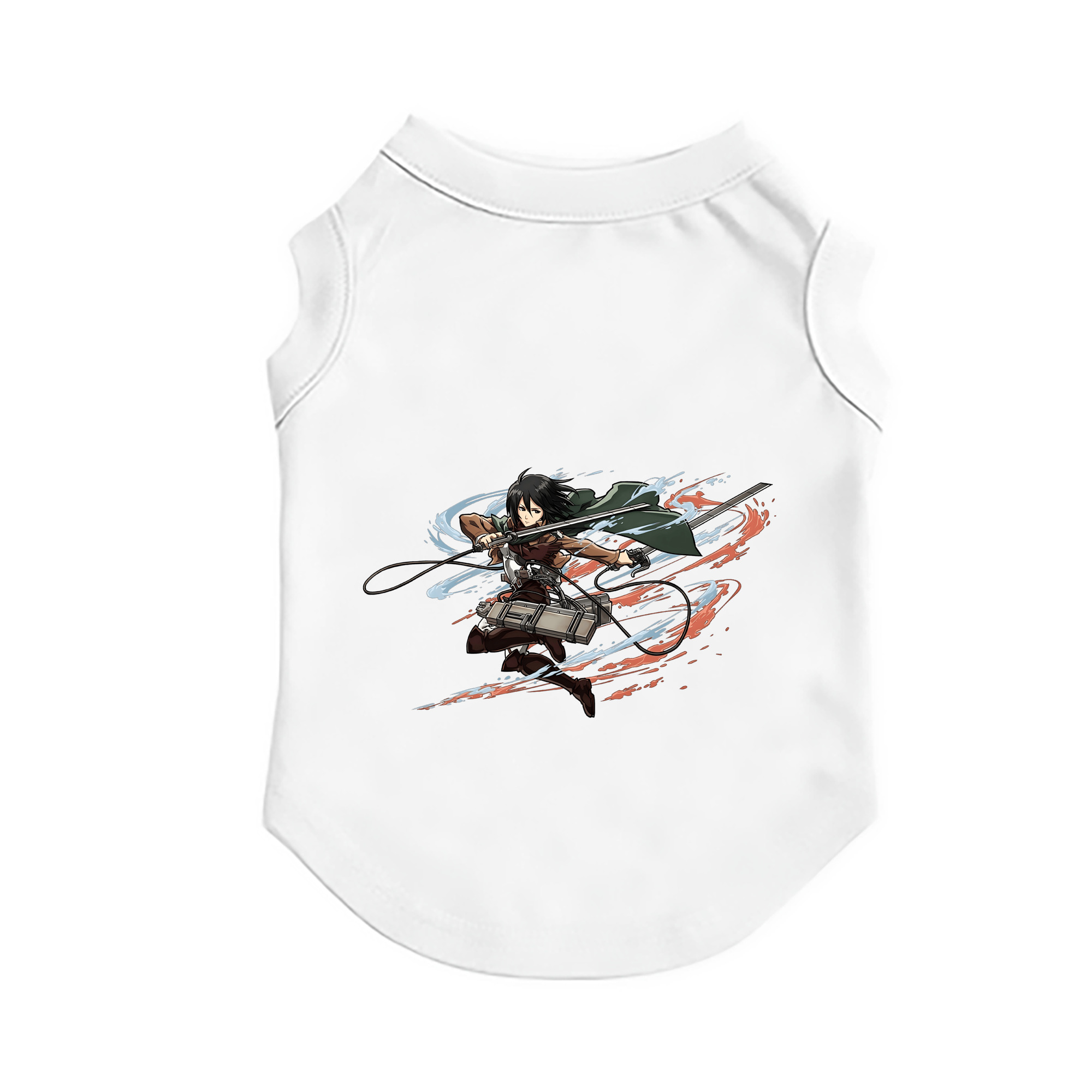 （画像用） 進撃の巨人 ミカサ·アッカーマン Attack on Titan Mikasa Ackerman ペット用ベスト
