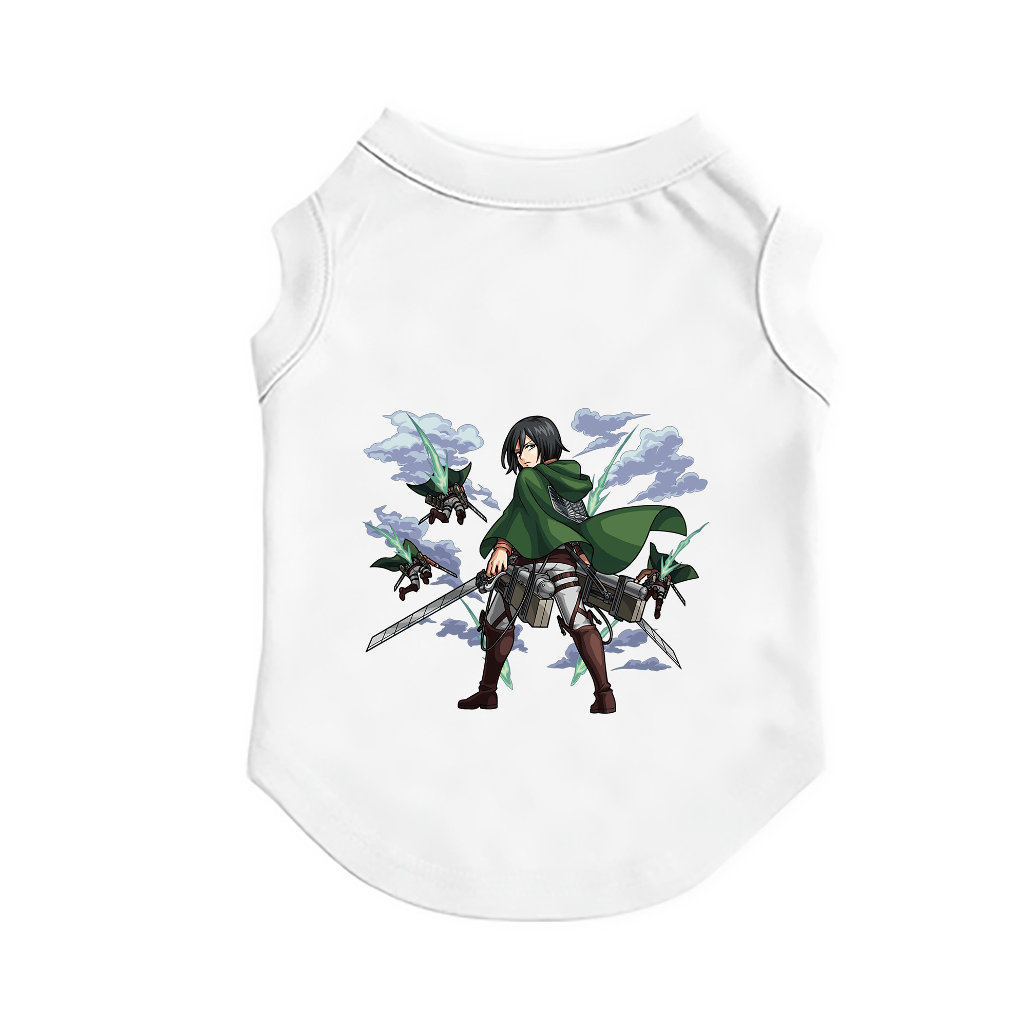 （画像用） 進撃の巨人 ミカサ·アッカーマン Attack on Titan Mikasa Ackerman ペット用ベスト