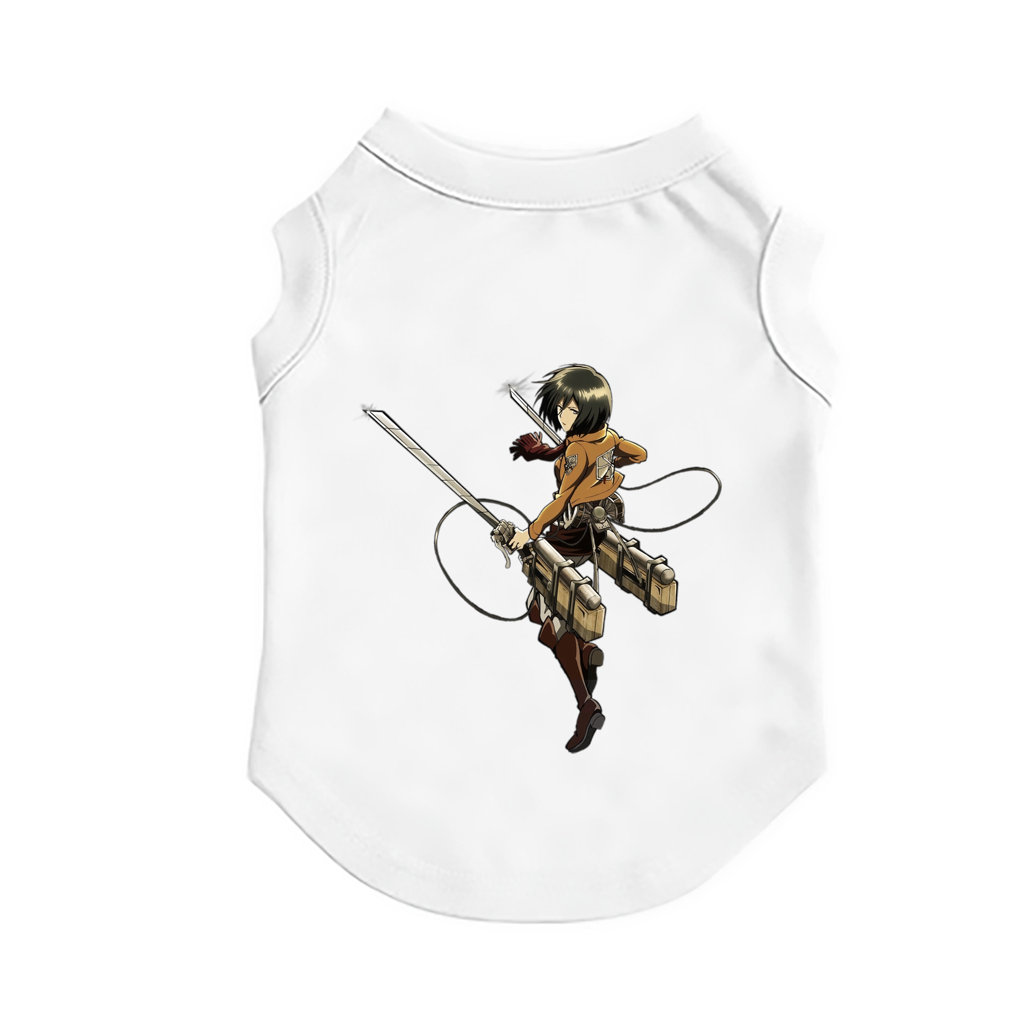 （画像用） 進撃の巨人 ミカサ·アッカーマン Attack on Titan Mikasa Ackerman ペット用ベスト