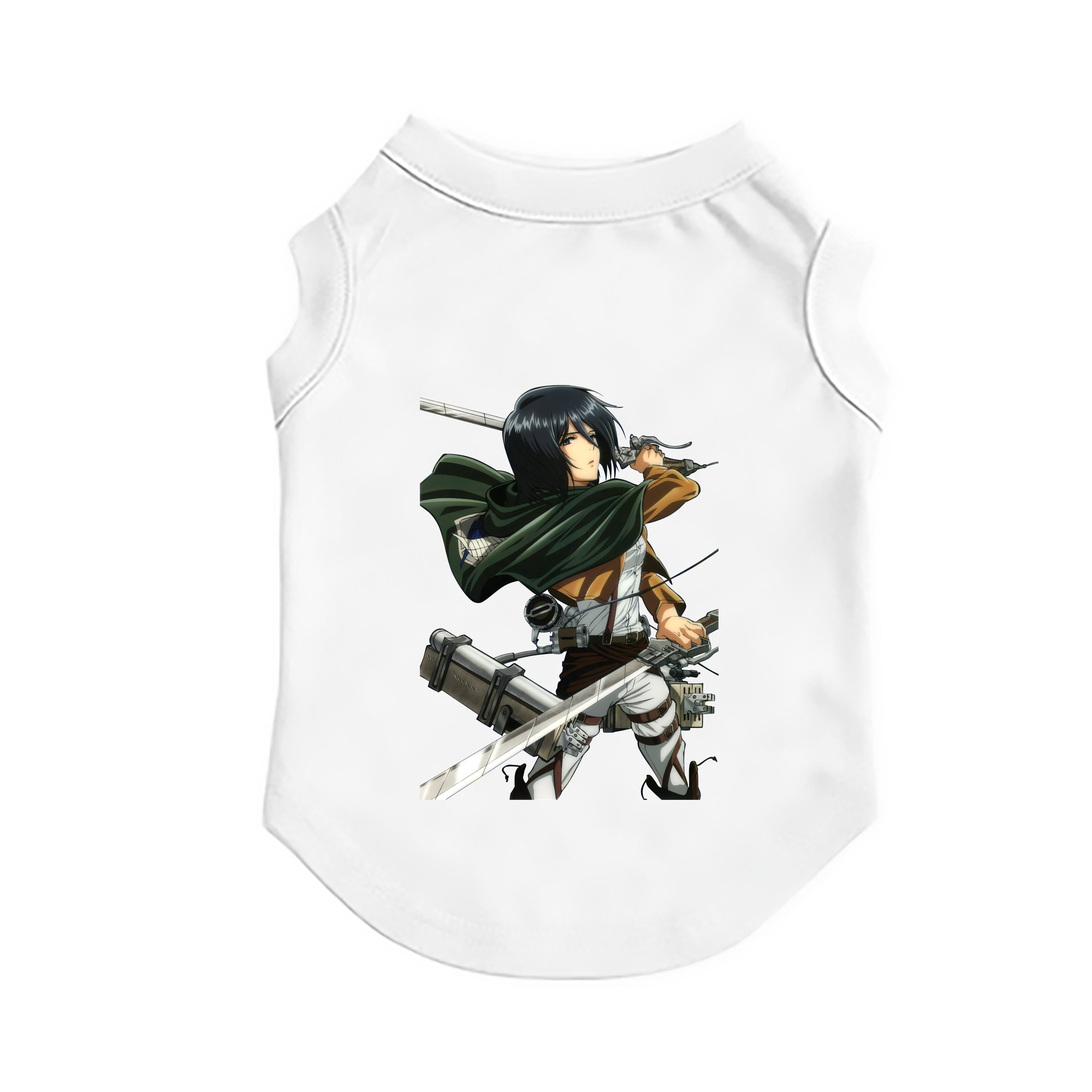 （画像用） 進撃の巨人 ミカサ·アッカーマン Attack on Titan Mikasa Ackerman ペット用ベスト