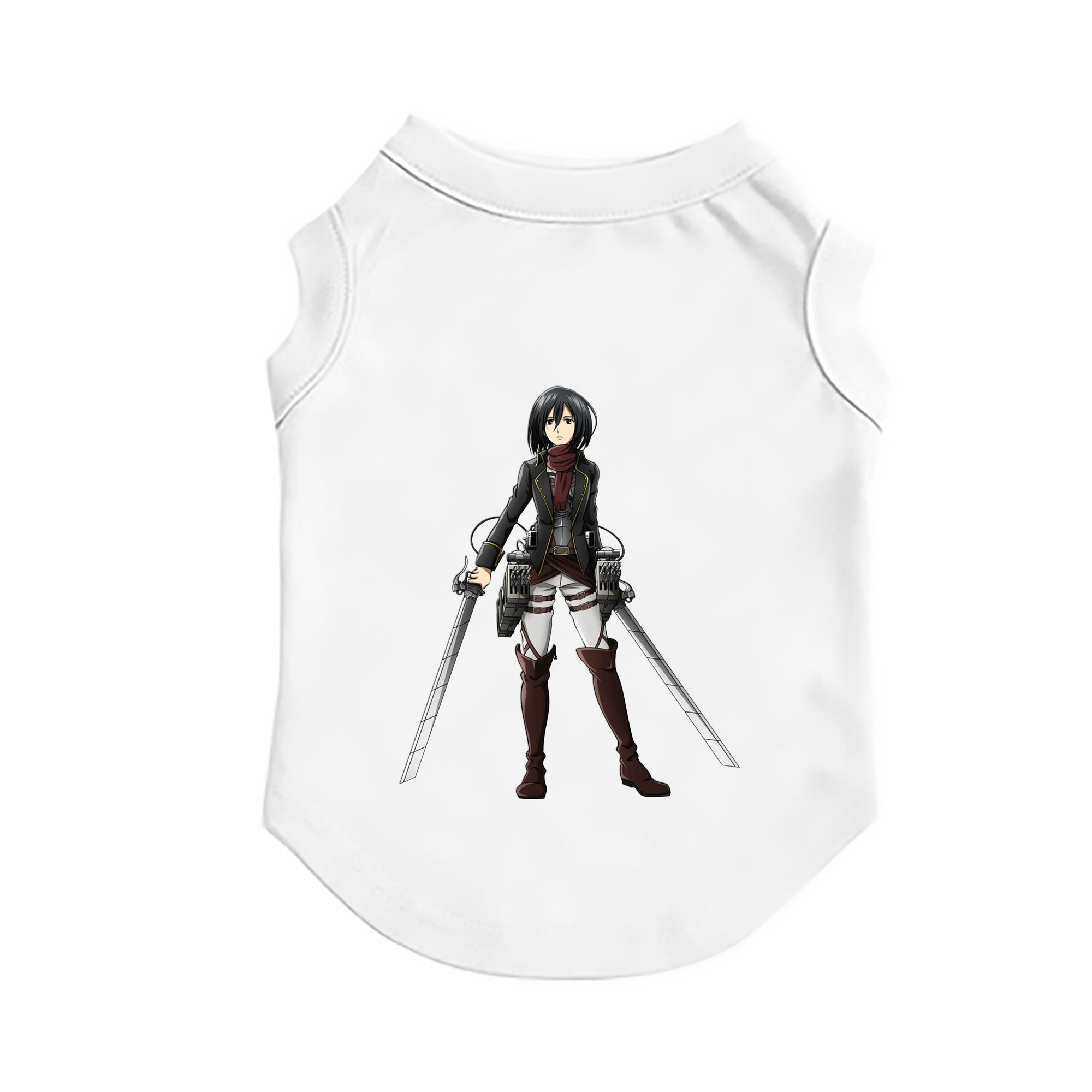 （画像用） 進撃の巨人 ミカサ·アッカーマン Attack on Titan Mikasa Ackerman ペット用ベスト