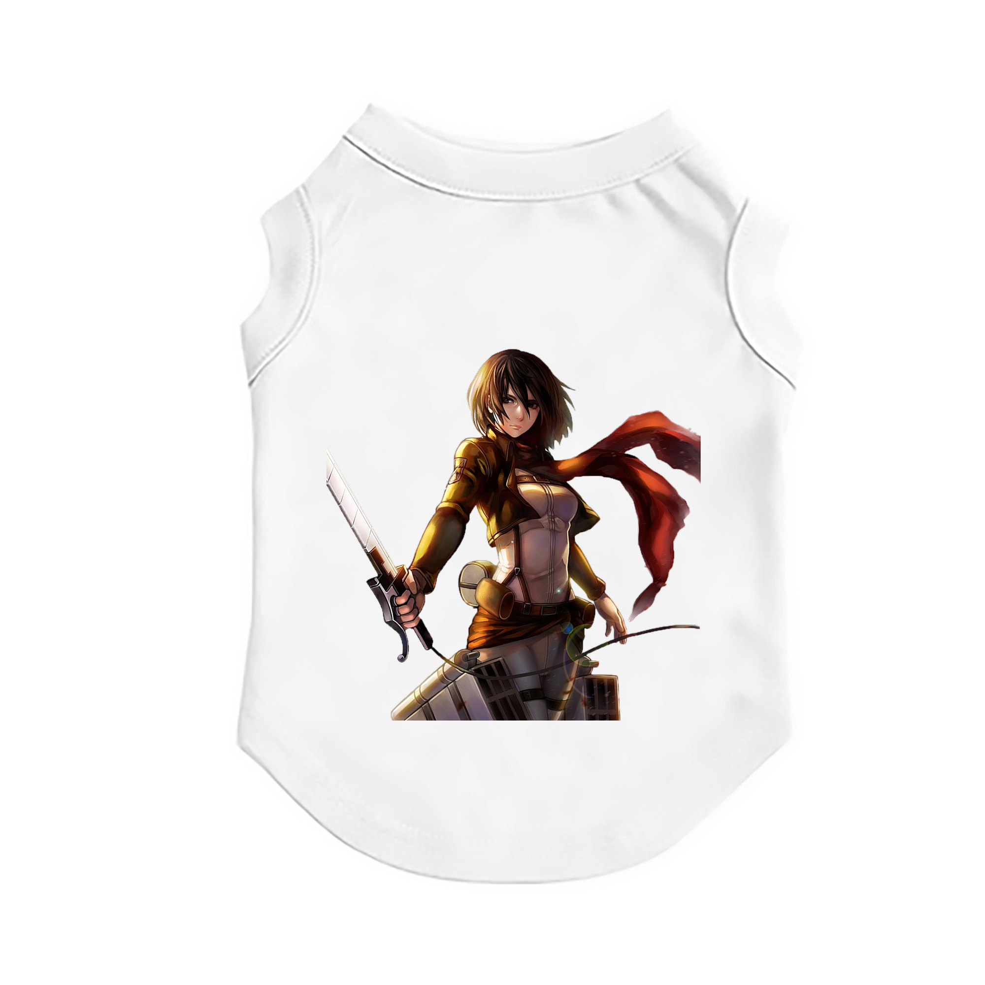 （画像用） 進撃の巨人 ミカサ·アッカーマン Attack on Titan Mikasa Ackerman ペット用ベスト