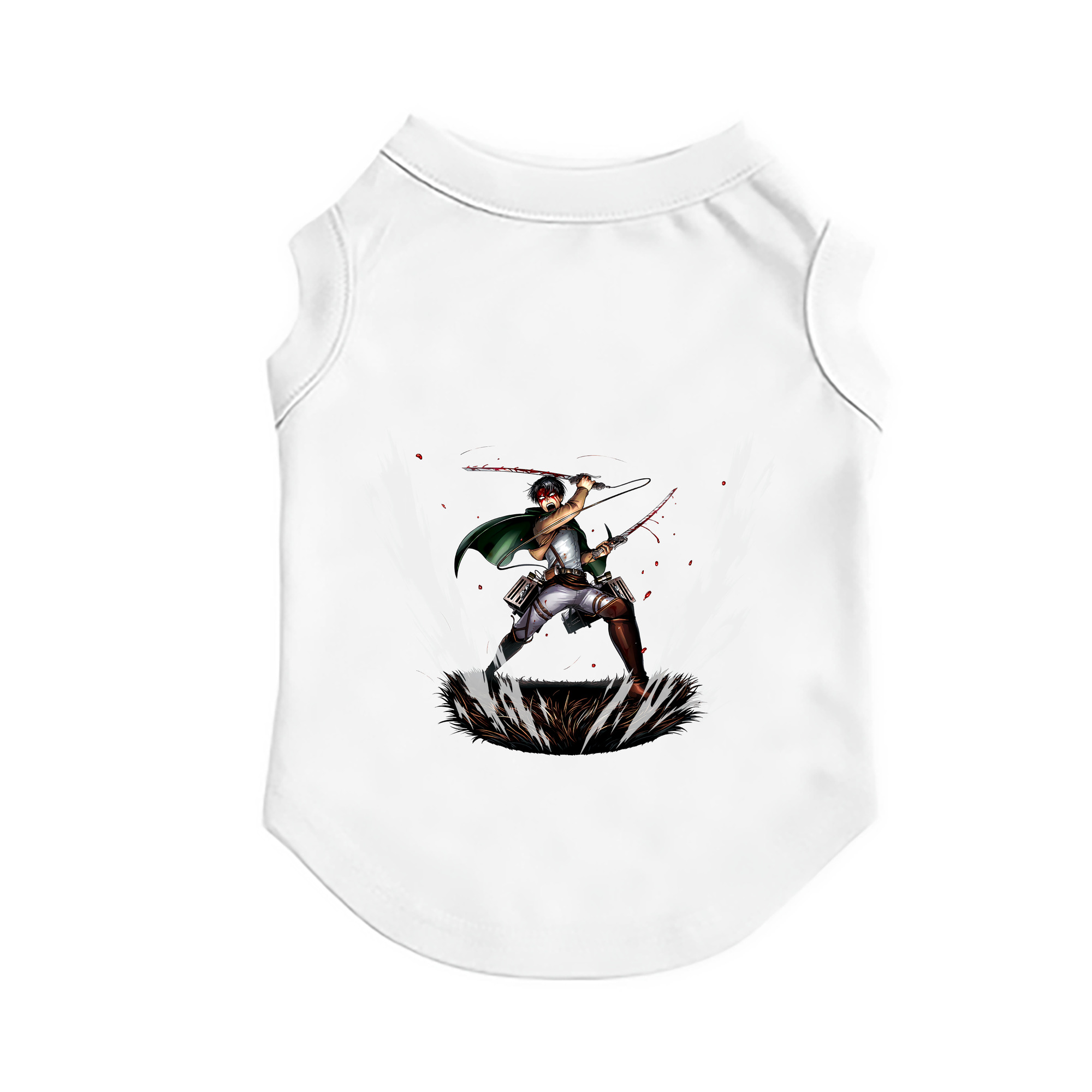 （画像用） 進撃の巨人 リヴァイ·アッカーマン Attack on Titan Levi Ackerman ペット用ベスト