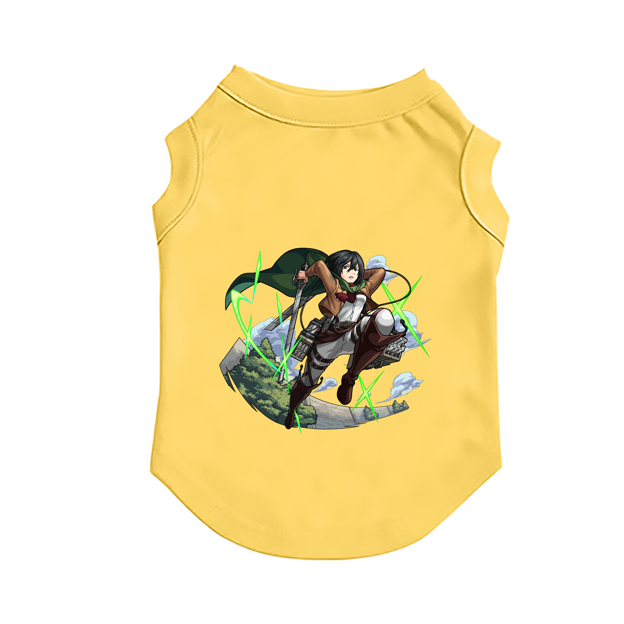（画像用） 進撃の巨人 ミカサ·アッカーマン Attack on Titan Mikasa Ackerman ペット用ベスト