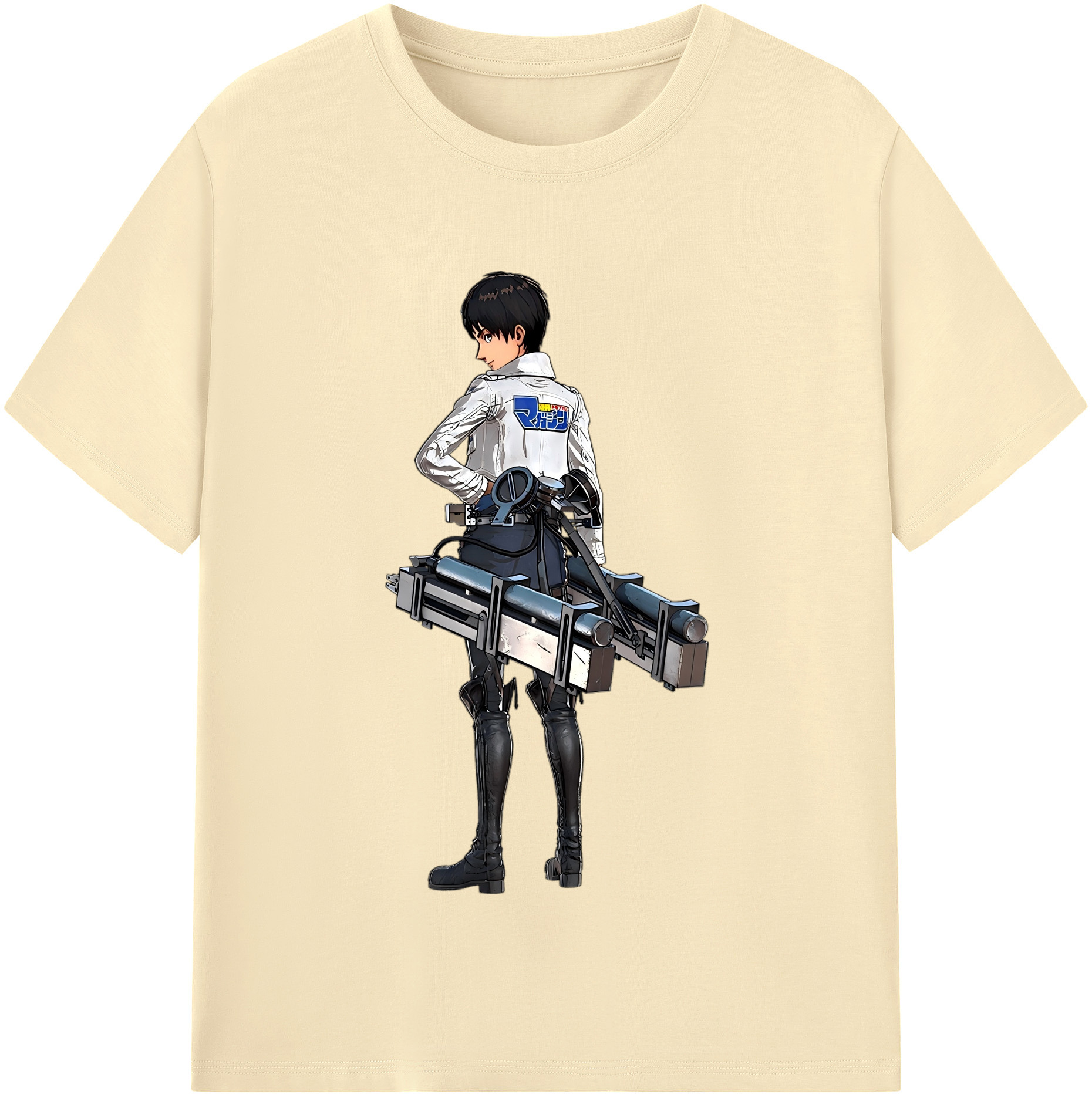 （画像用） 進撃の巨人 エレン･イェーガー Attack on Titan Eren Jäger 綿100％半袖Tシャツ（フロントプリント）