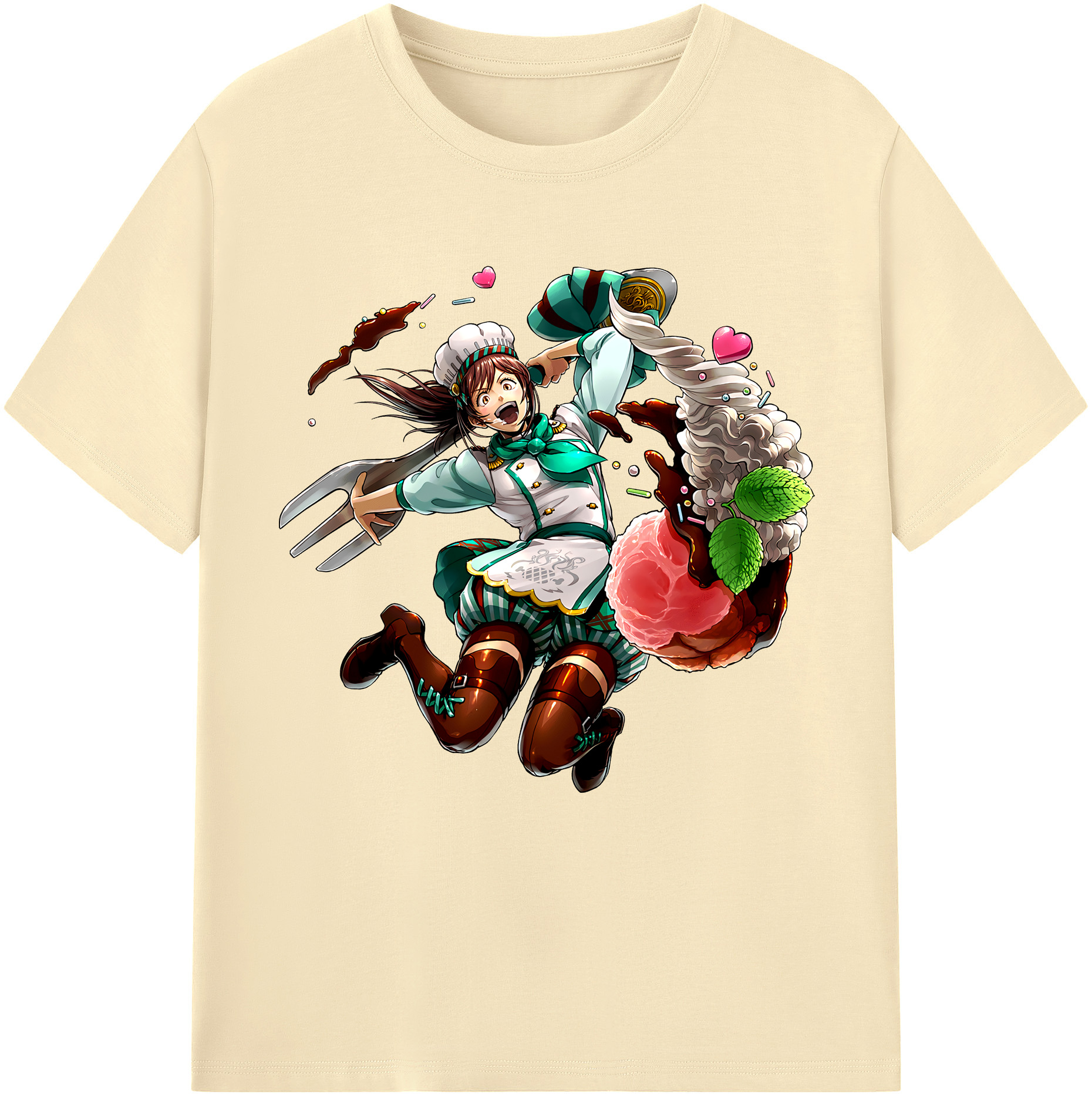 （画像用） 進撃の巨人 サシャ·ブラウス Attack on Titan Sasha Blaus 綿100％半袖Tシャツ（フロントプリント）