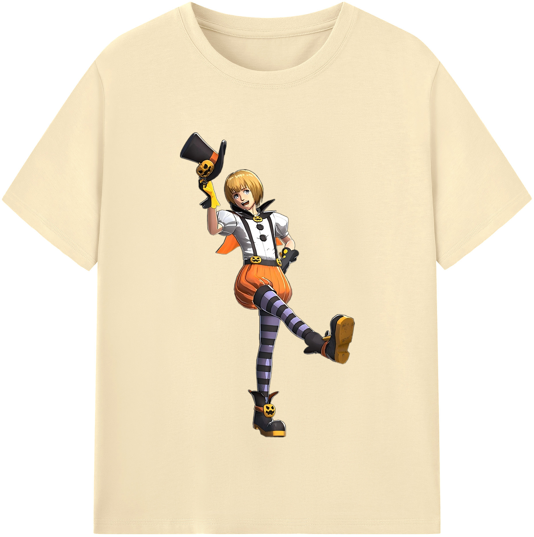 （画像用） 進撃の巨人 アルミン·アルレルト Attack on Titan Armin Arlert 綿100％半袖Tシャツ（フロントプリント）