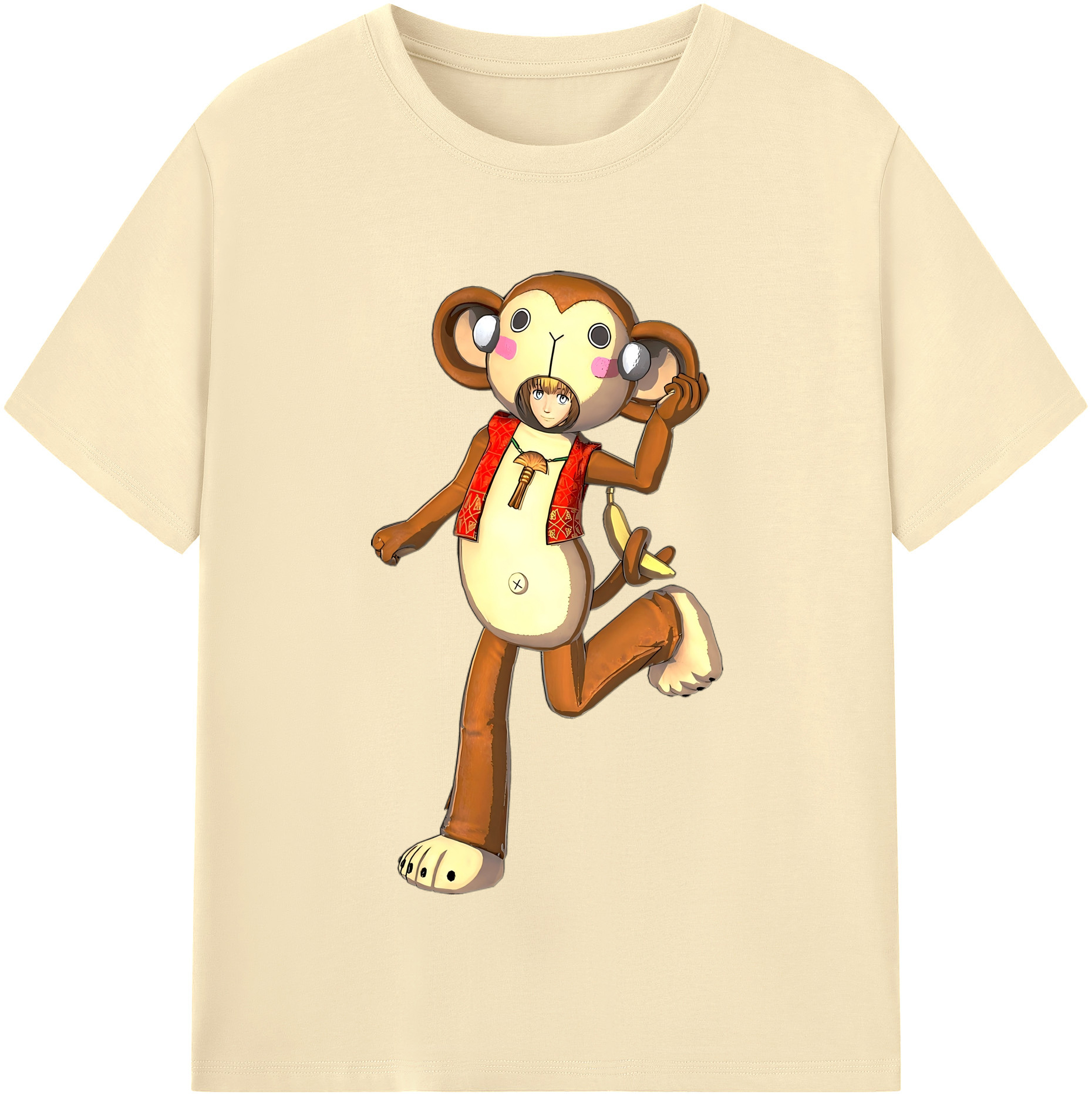（画像用） 進撃の巨人 アルミン·アルレルト Attack on Titan Armin Arlert 綿100％半袖Tシャツ（フロントプリント）