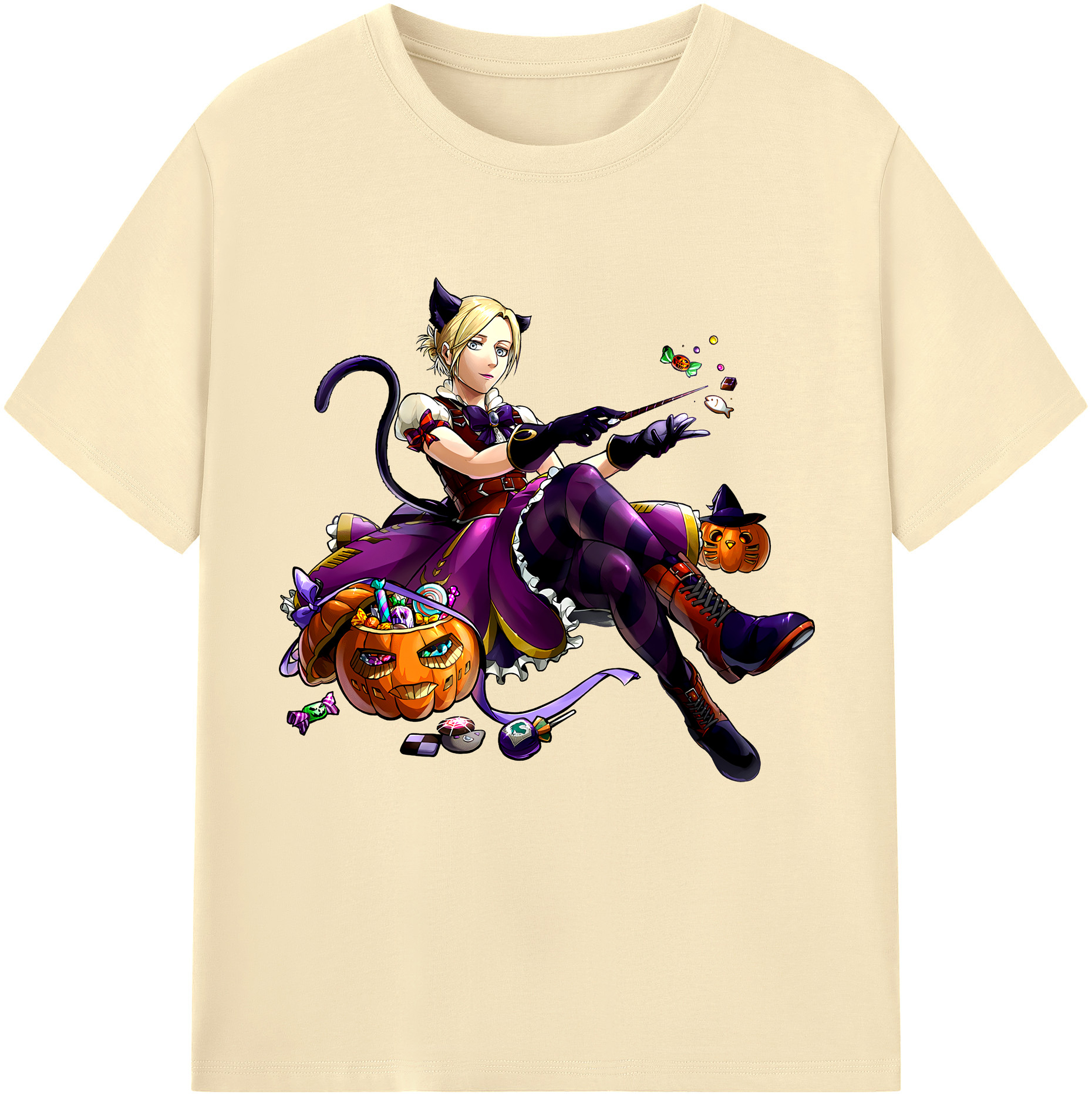 （画像用） 進撃の巨人 アニ・レオンハート Attack on Titan Annie Leonhart 綿100％半袖Tシャツ（フロントプリント）