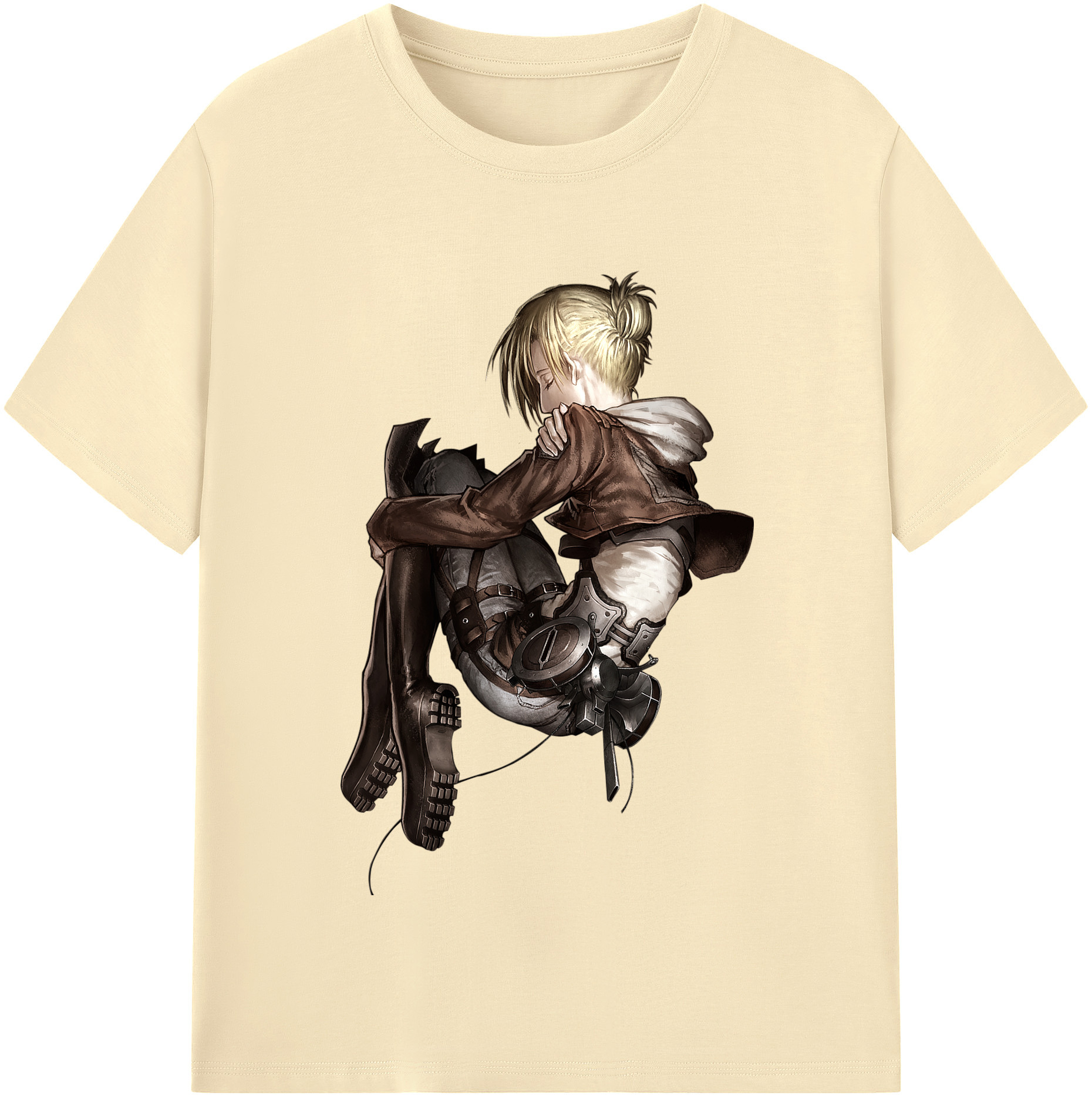 （画像用） 進撃の巨人 アニ・レオンハート Attack on Titan Annie Leonhart 綿100％半袖Tシャツ（フロントプリント）