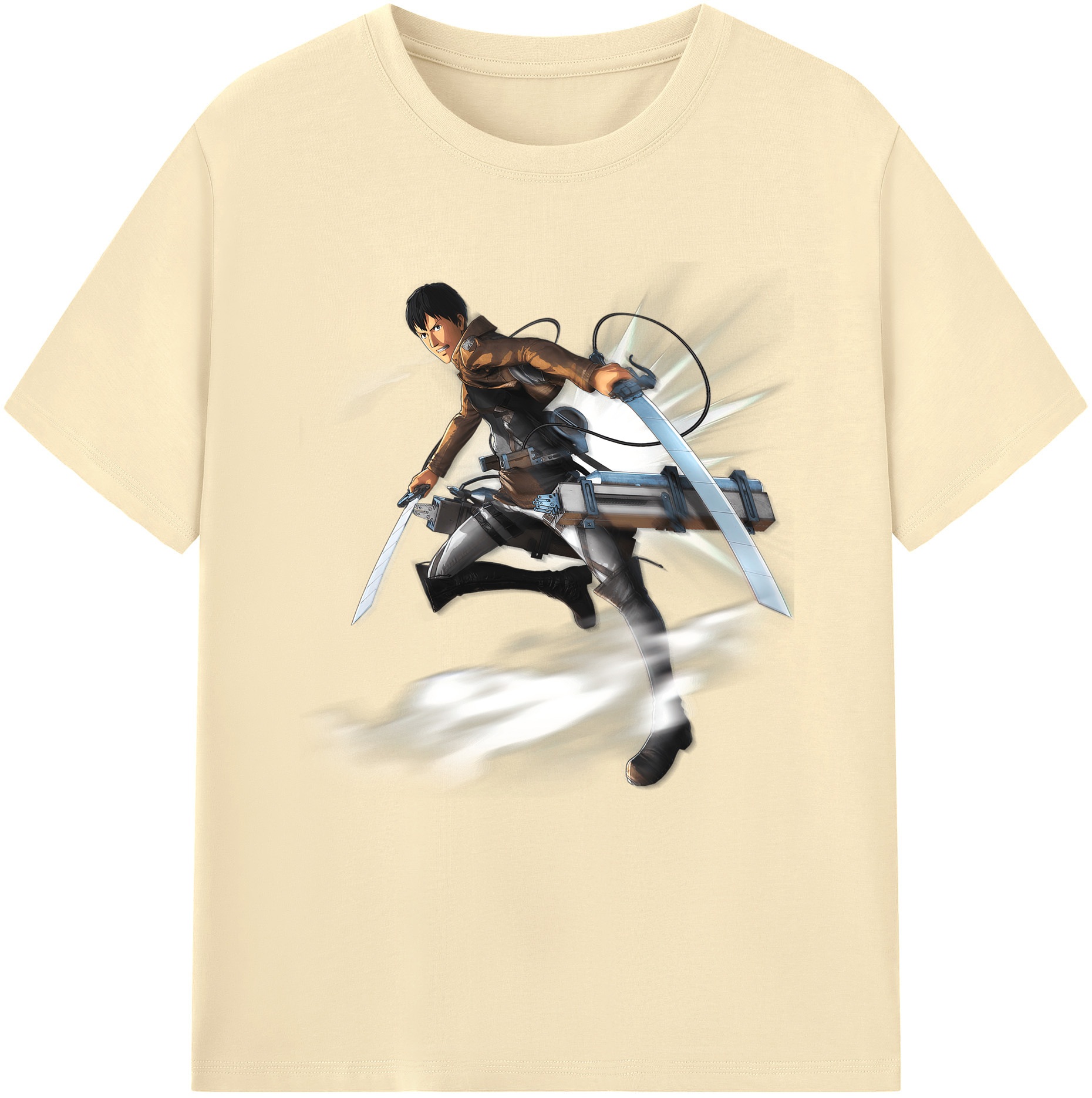 （画像用） 進撃の巨人 ベルトルト・フーバー Attack on Titan Bertholdt Hoover 綿100％半袖Tシャツ（フロントプリント）