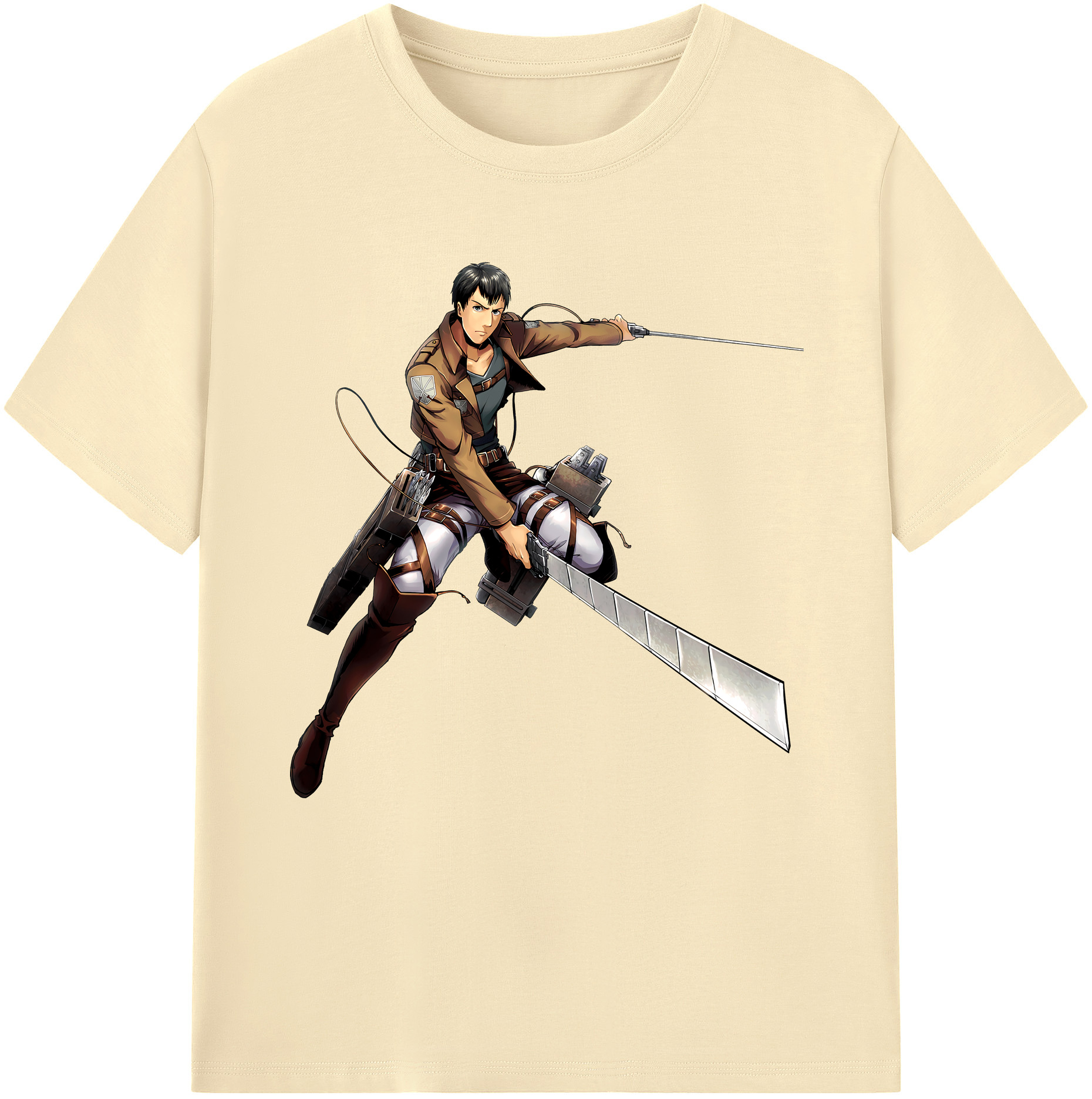 （画像用） 進撃の巨人 ベルトルト・フーバー Attack on Titan Bertholdt Hoover 綿100％半袖Tシャツ（フロントプリント）