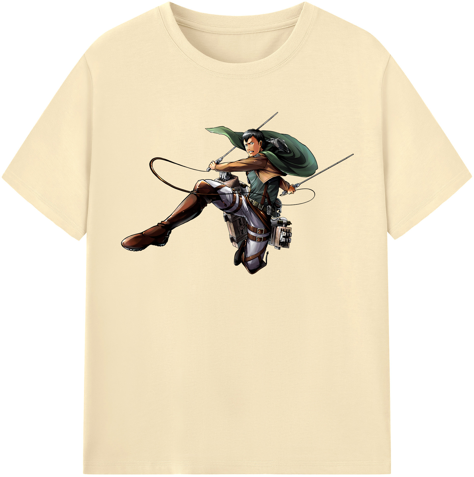 （画像用） 進撃の巨人 ベルトルト・フーバー Attack on Titan Bertholdt Hoover 綿100％半袖Tシャツ（フロントプリント）