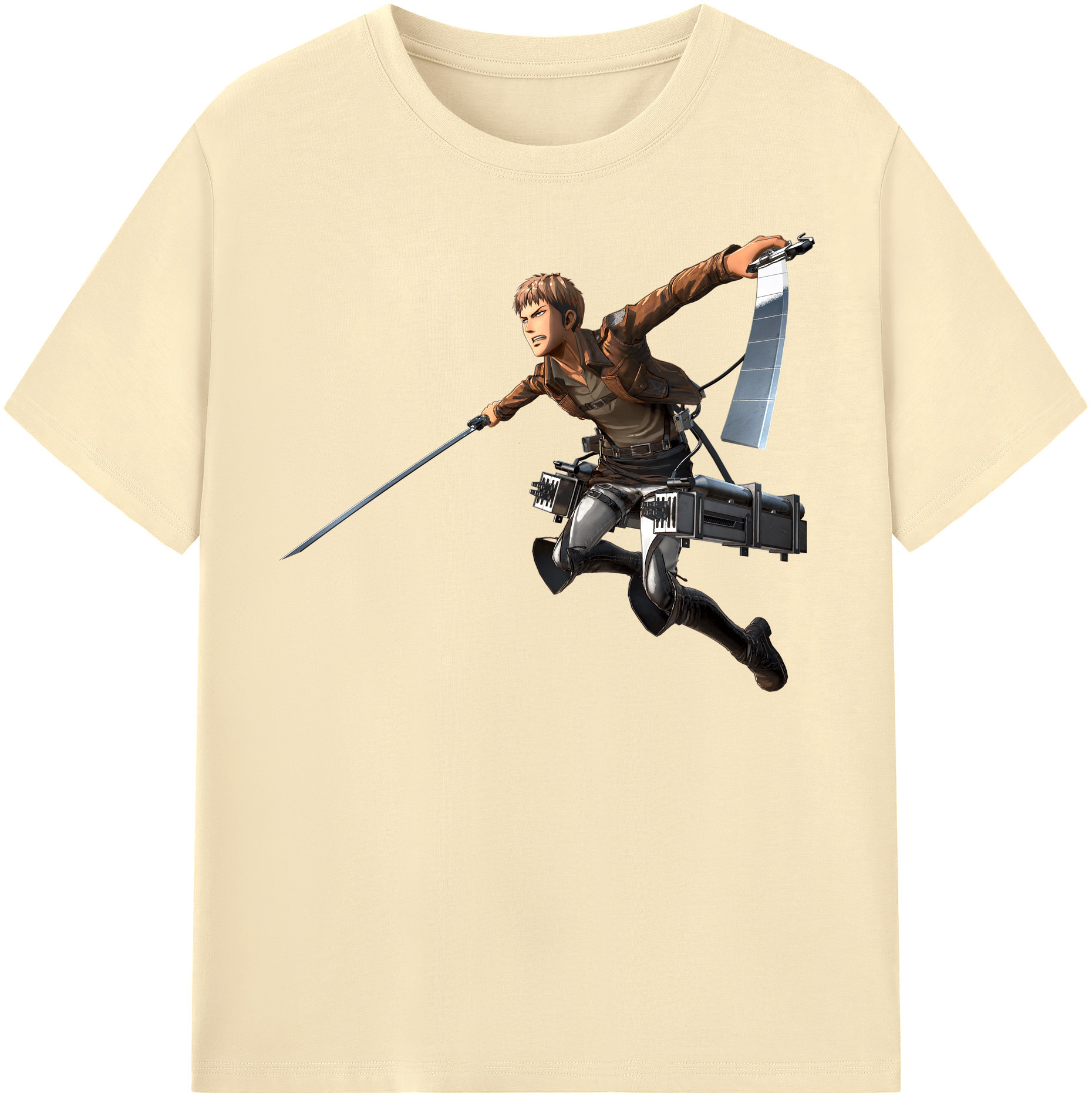 （画像用） 進撃の巨人 ジャン・キルシュタイン Attack on Titan Jean Kirstein 綿100％半袖Tシャツ（フロントプリント）