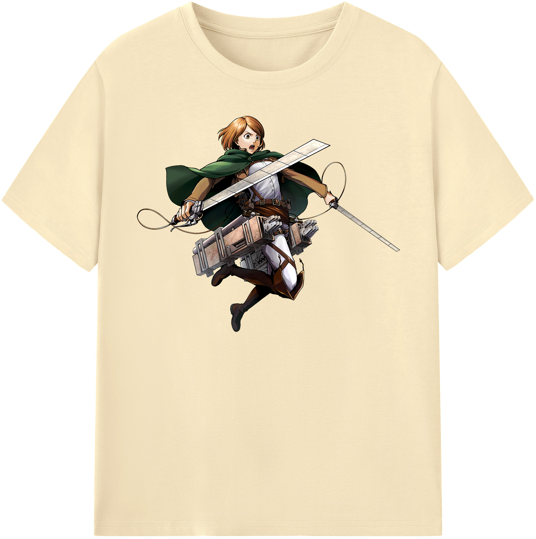 （画像用） 進撃の巨人 ペトラ·ラル Attack on Titan Petra Rall 綿100％半袖Tシャツ（フロントプリント）