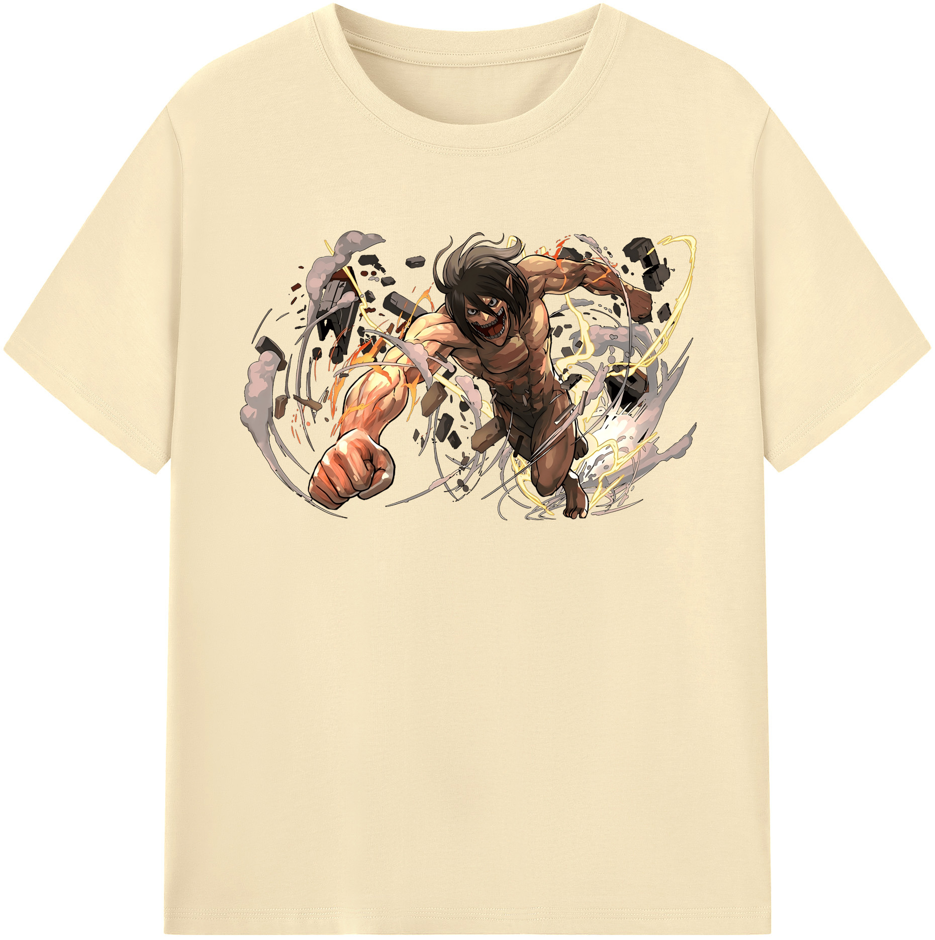 （画像用） 進撃の巨人 Attack on Titan 綿100％半袖Tシャツ（フロントプリント）