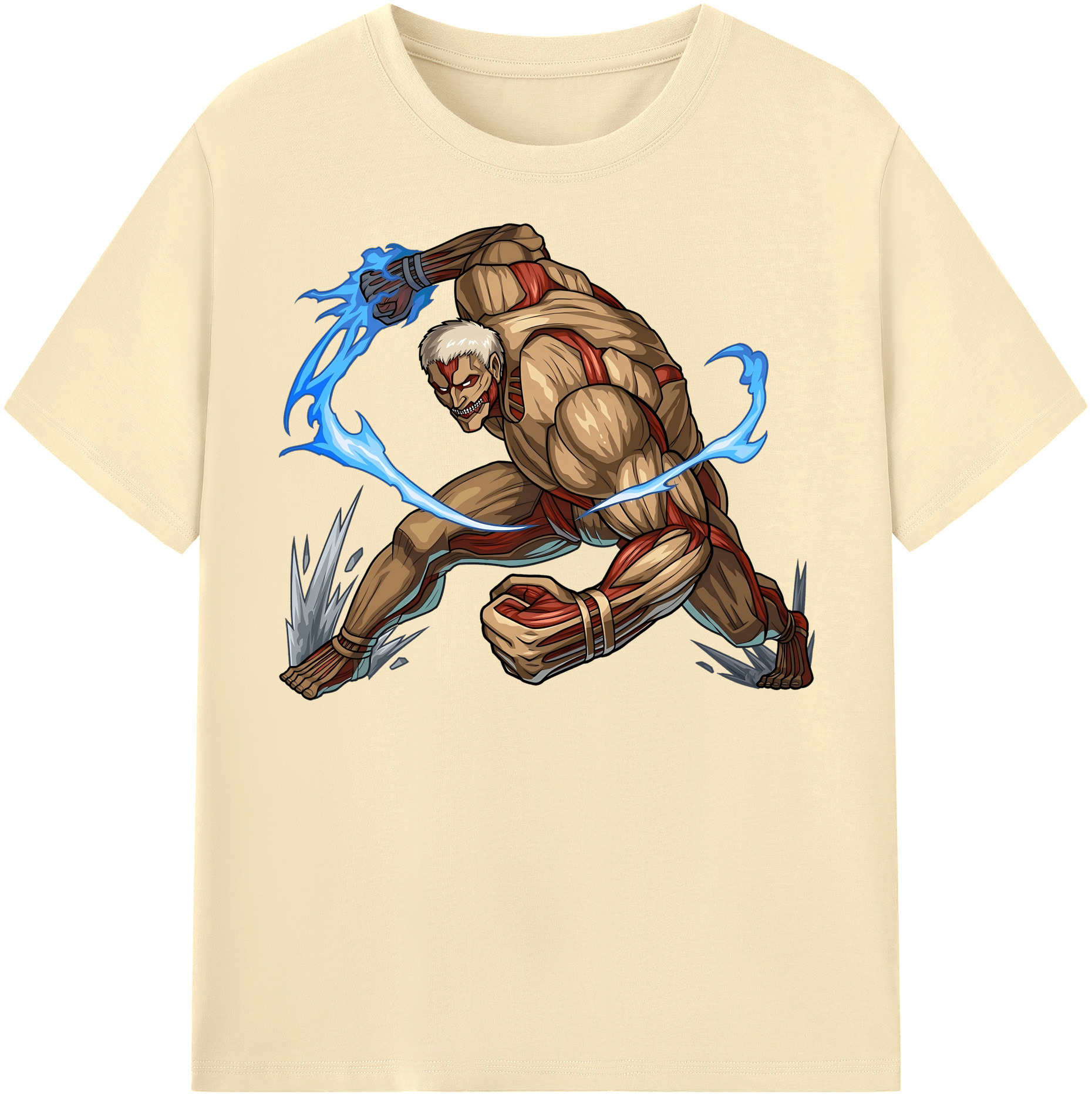 （画像用） 進撃の巨人 Attack on Titan 綿100％半袖Tシャツ（フロントプリント）