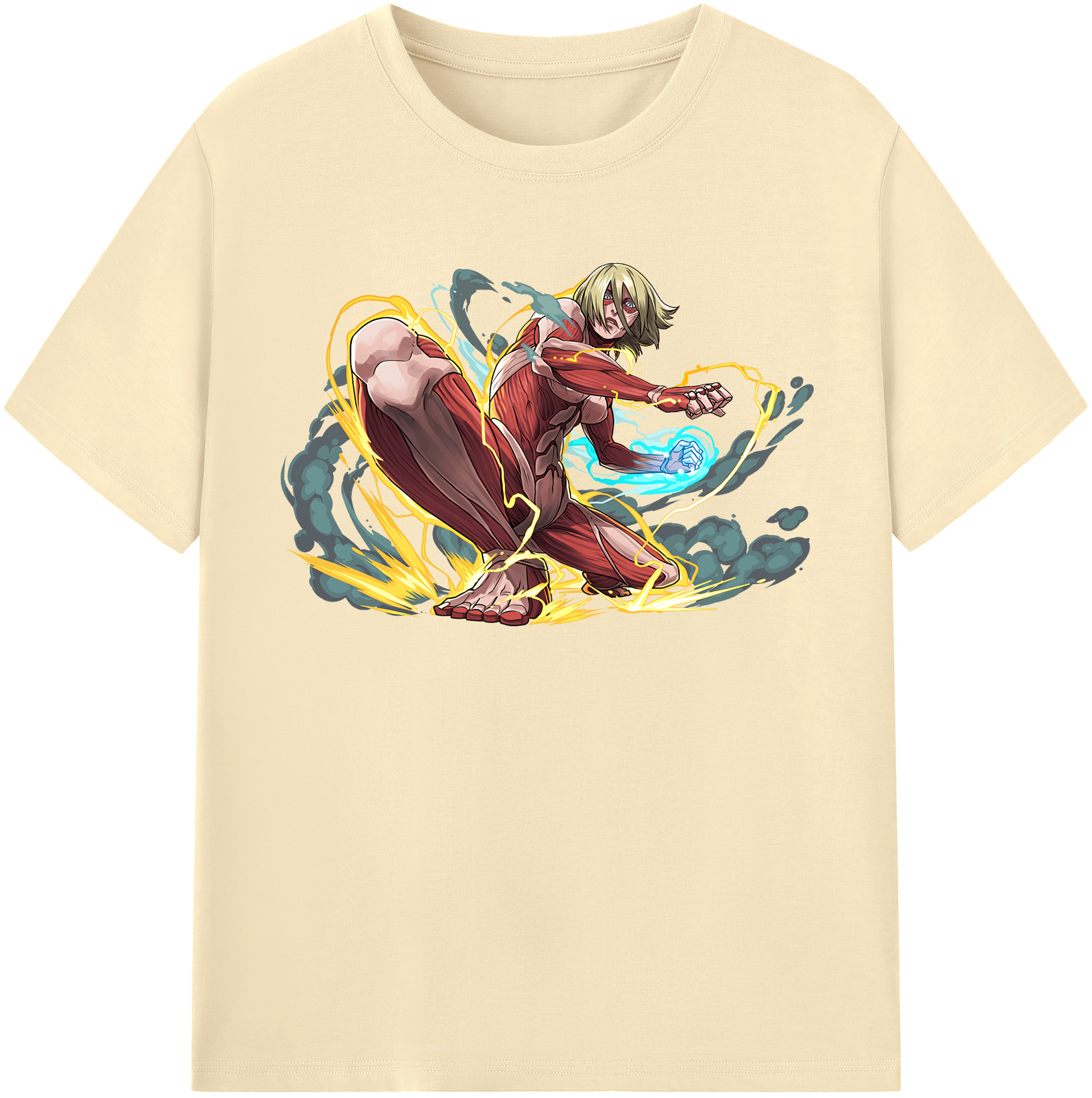 （画像用） 進撃の巨人 Attack on Titan 綿100％半袖Tシャツ（フロントプリント）