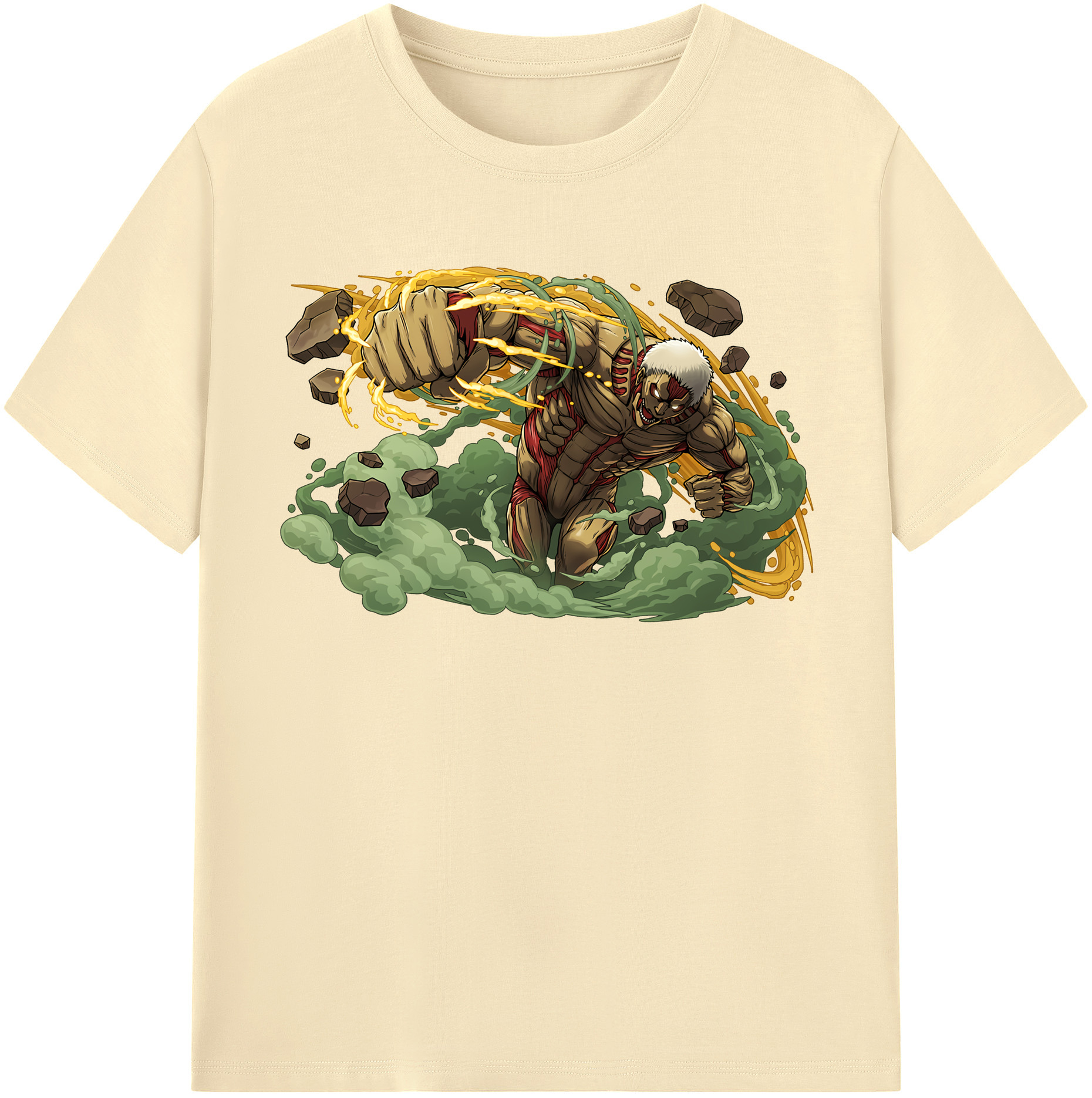 （画像用） 進撃の巨人 Attack on Titan 綿100％半袖Tシャツ（フロントプリント）