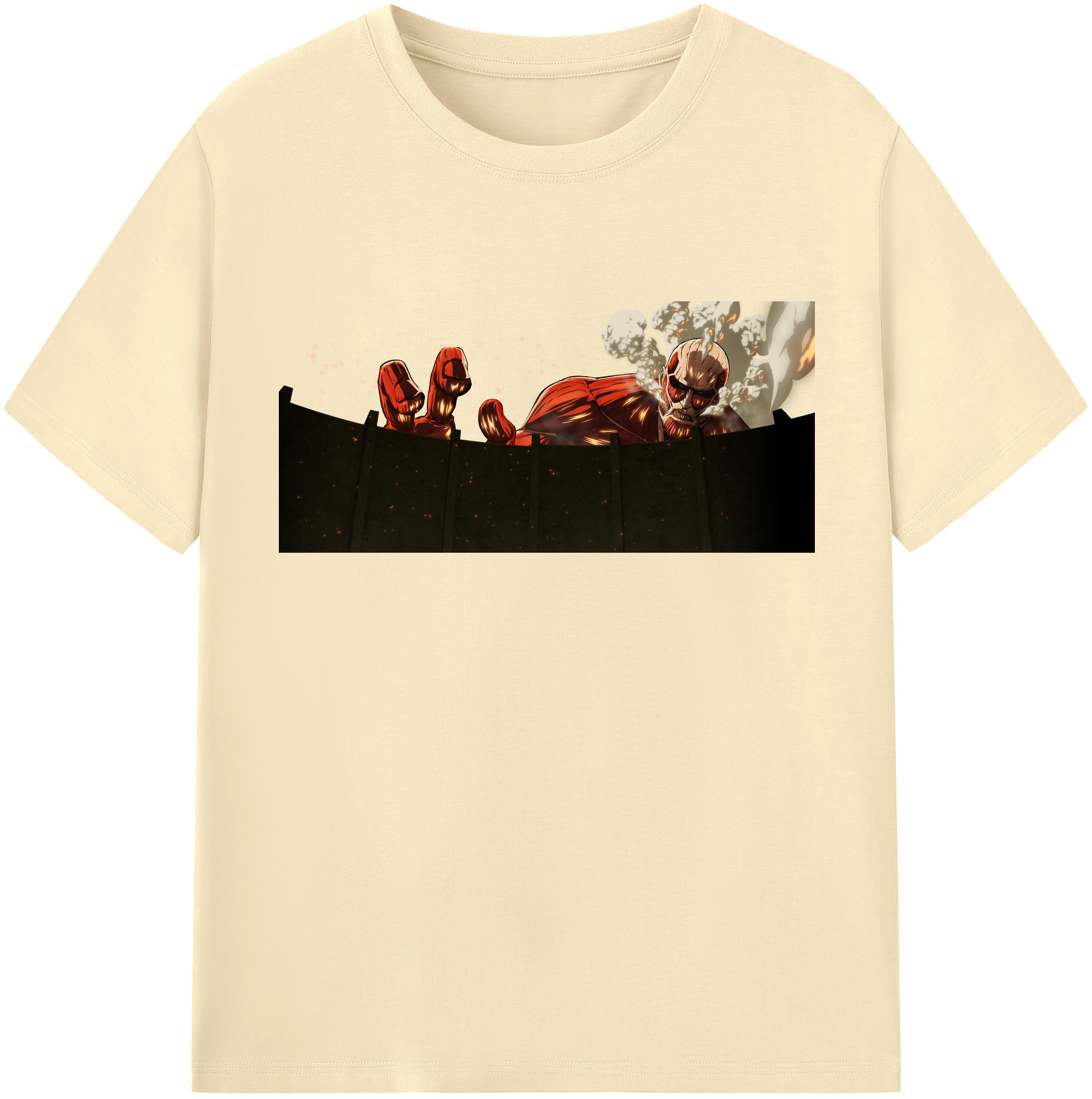 （画像用） 進撃の巨人 Attack on Titan 綿100％半袖Tシャツ（フロントプリント）