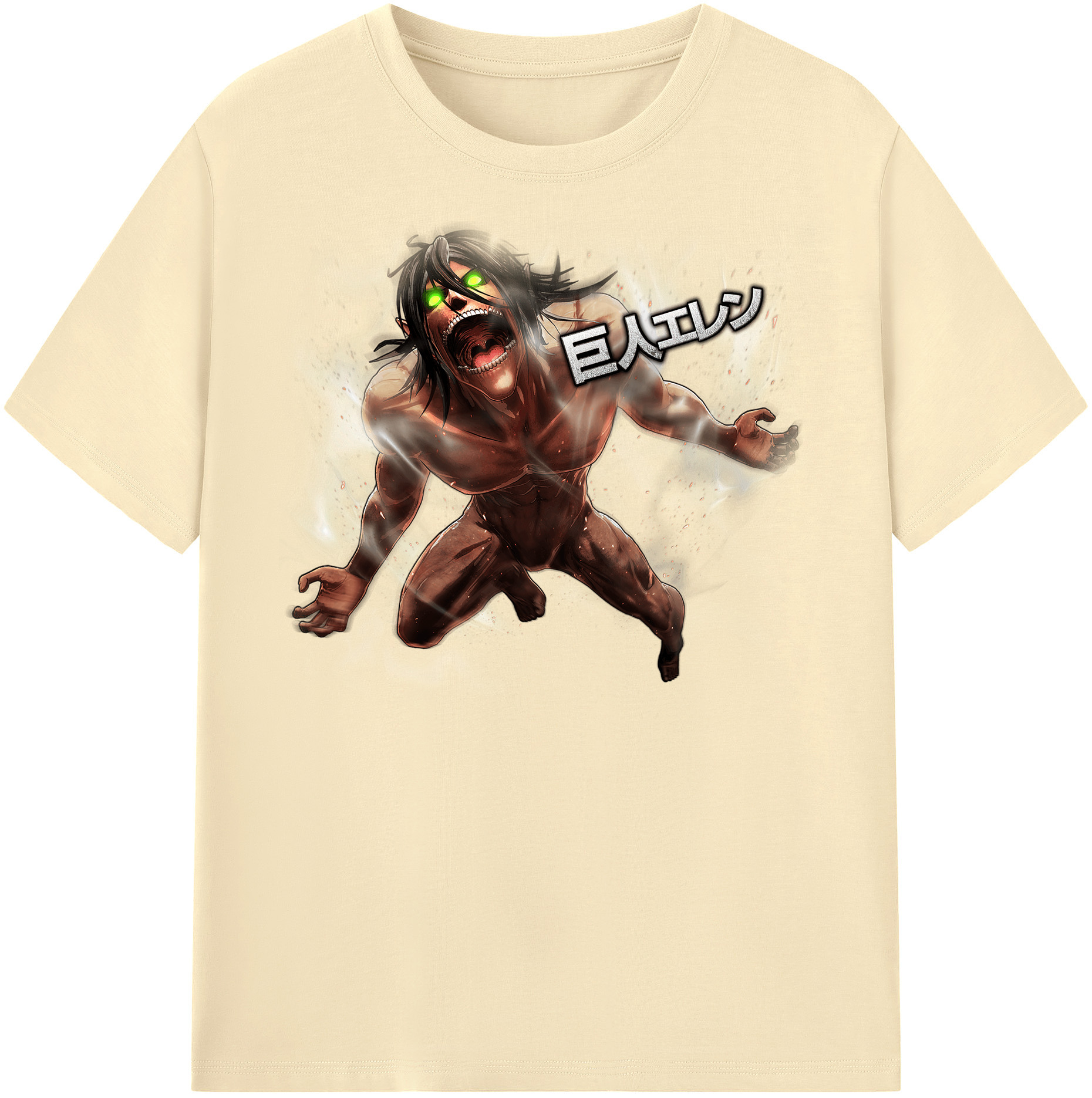（画像用） 進撃の巨人 Attack on Titan 綿100％半袖Tシャツ（フロントプリント）
