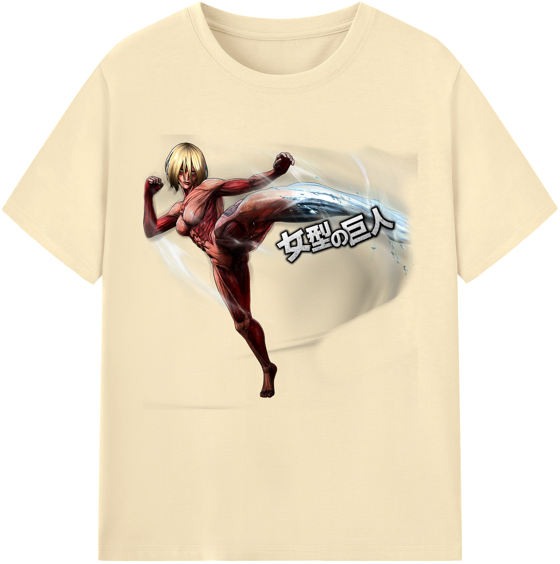 （画像用） 進撃の巨人 Attack on Titan 綿100％半袖Tシャツ（フロントプリント）
