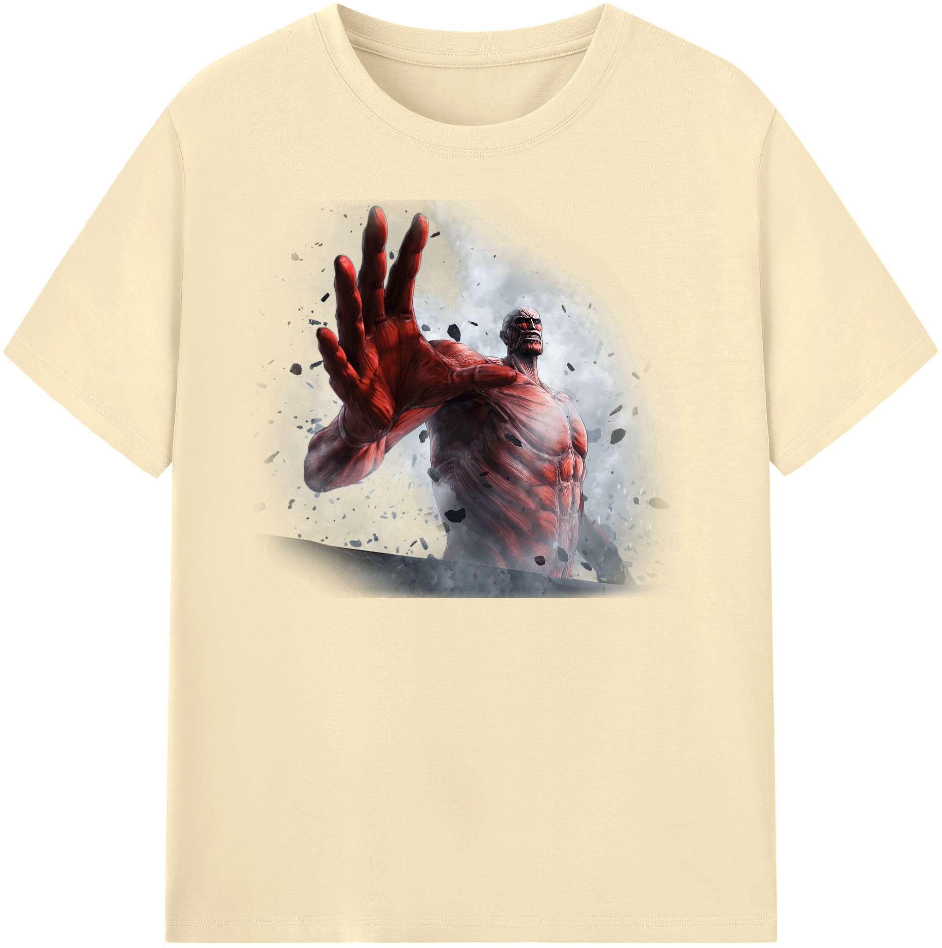 （画像用） 進撃の巨人 Attack on Titan 綿100％半袖Tシャツ（フロントプリント）