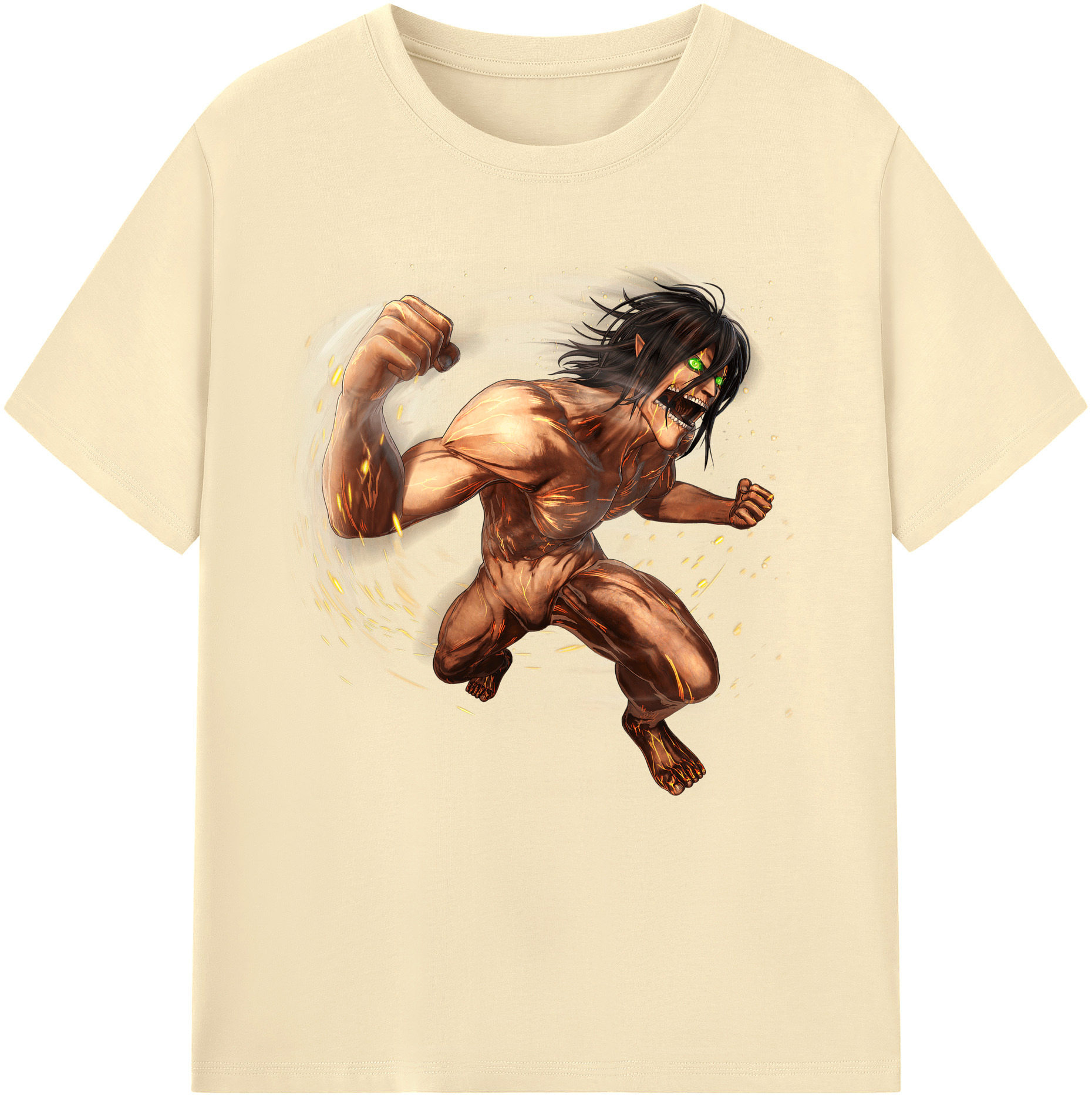 （画像用） 進撃の巨人 Attack on Titan 綿100％半袖Tシャツ（フロントプリント）