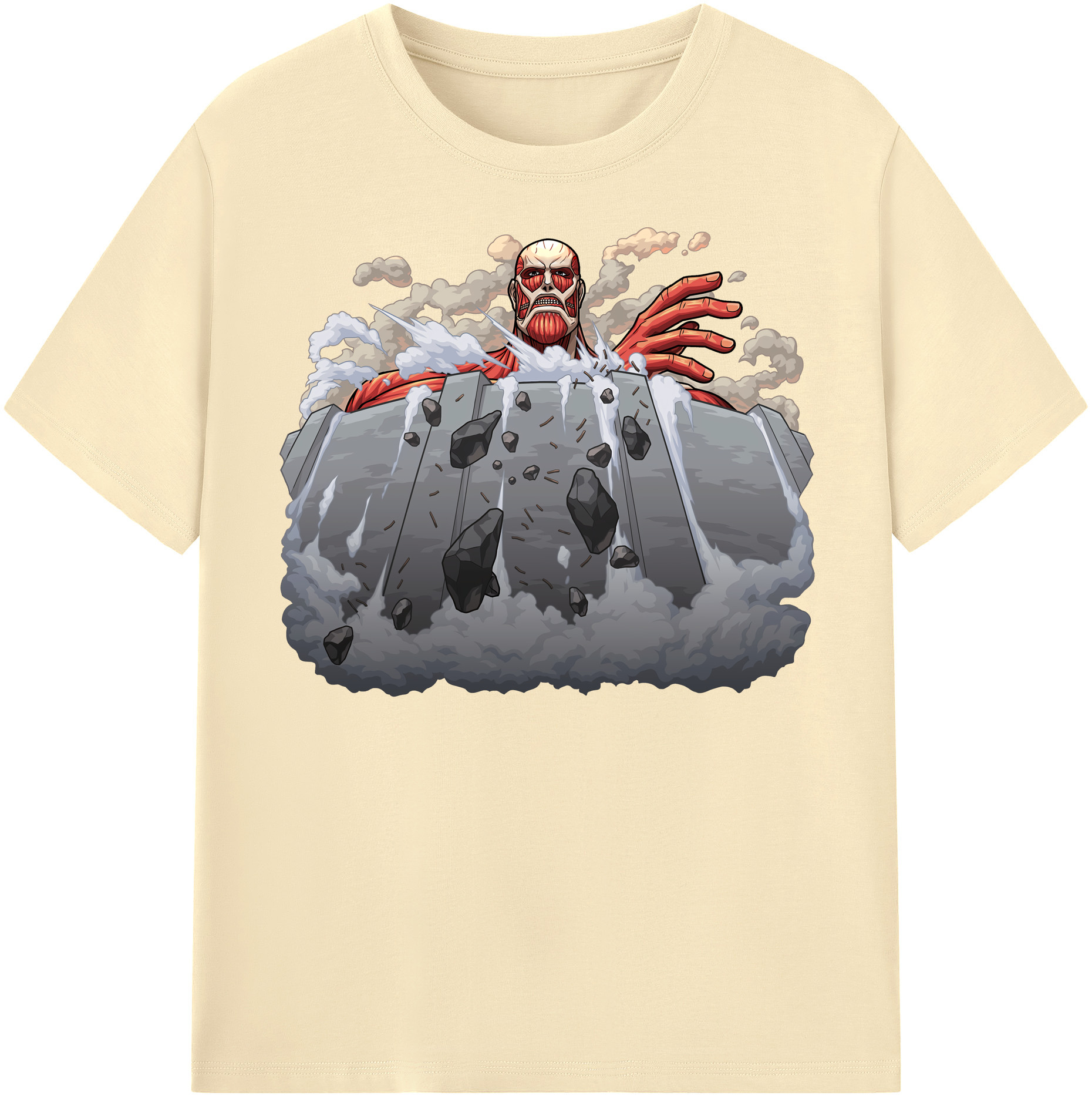 （画像用） 進撃の巨人 Attack on Titan 綿100％半袖Tシャツ（フロントプリント）