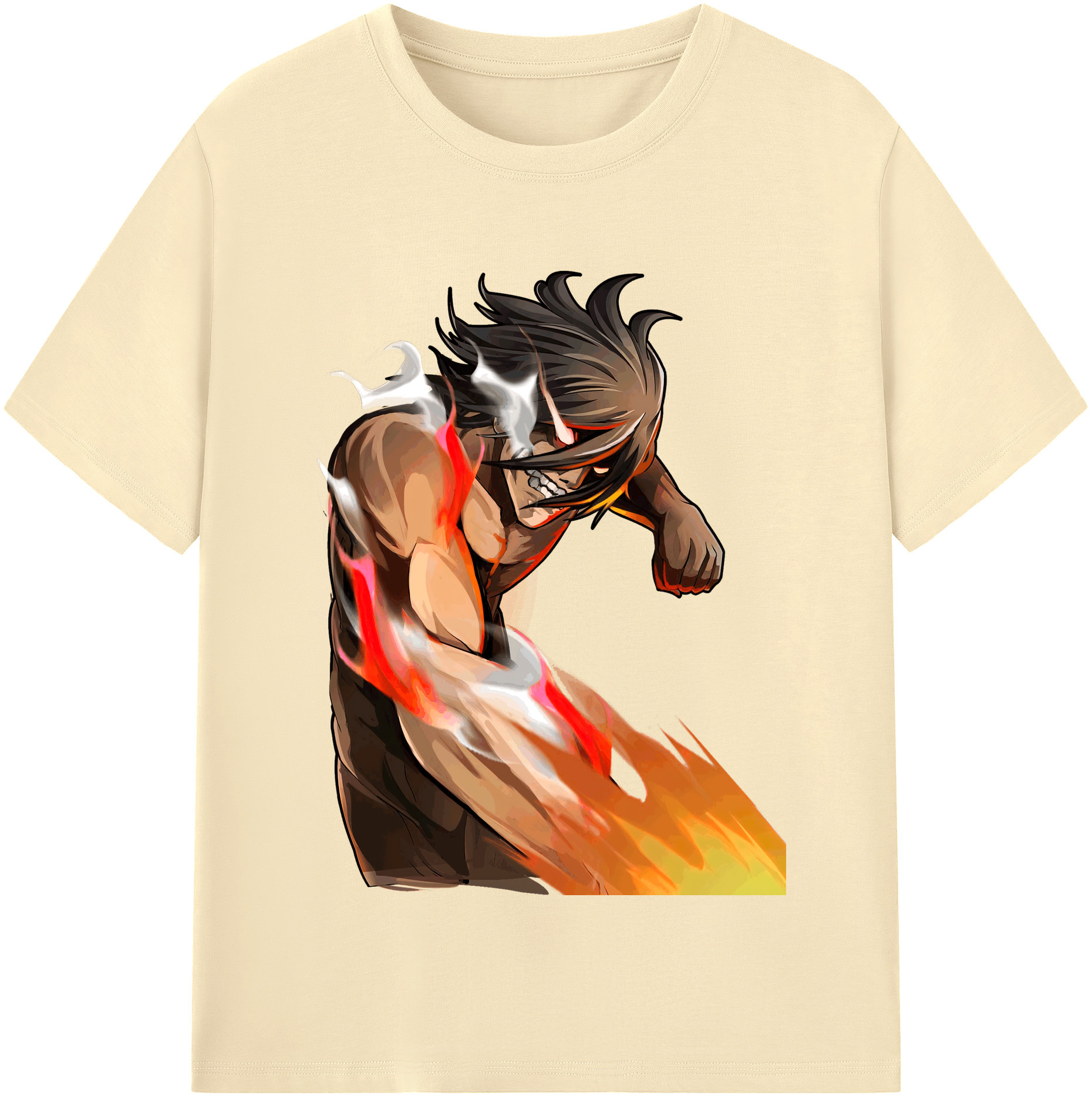 （画像用） 進撃の巨人 Attack on Titan 綿100％半袖Tシャツ（フロントプリント）