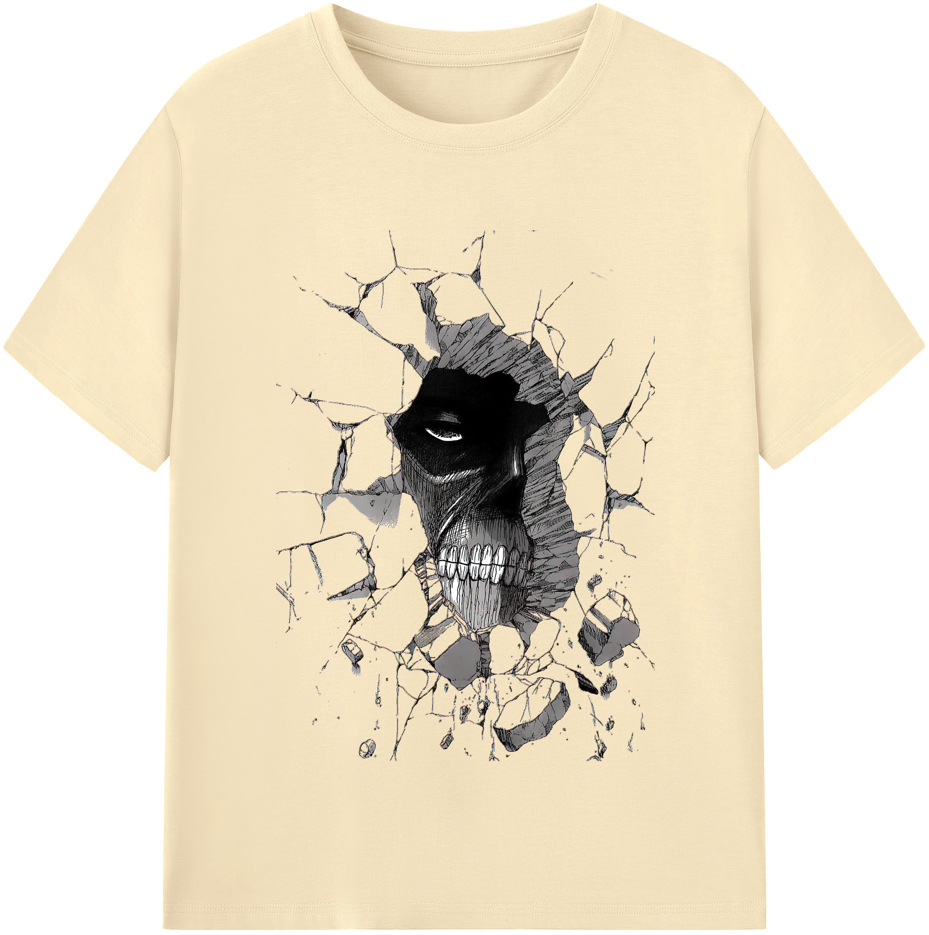 （画像用） 進撃の巨人 Attack on Titan 綿100％半袖Tシャツ（フロントプリント）
