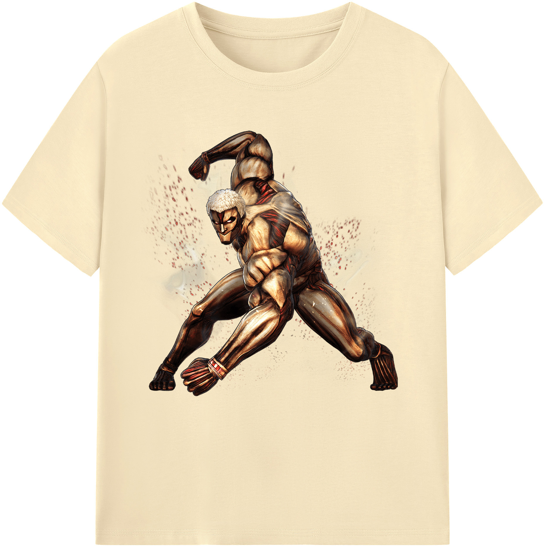 （画像用） 進撃の巨人 Attack on Titan 綿100％半袖Tシャツ（フロントプリント）