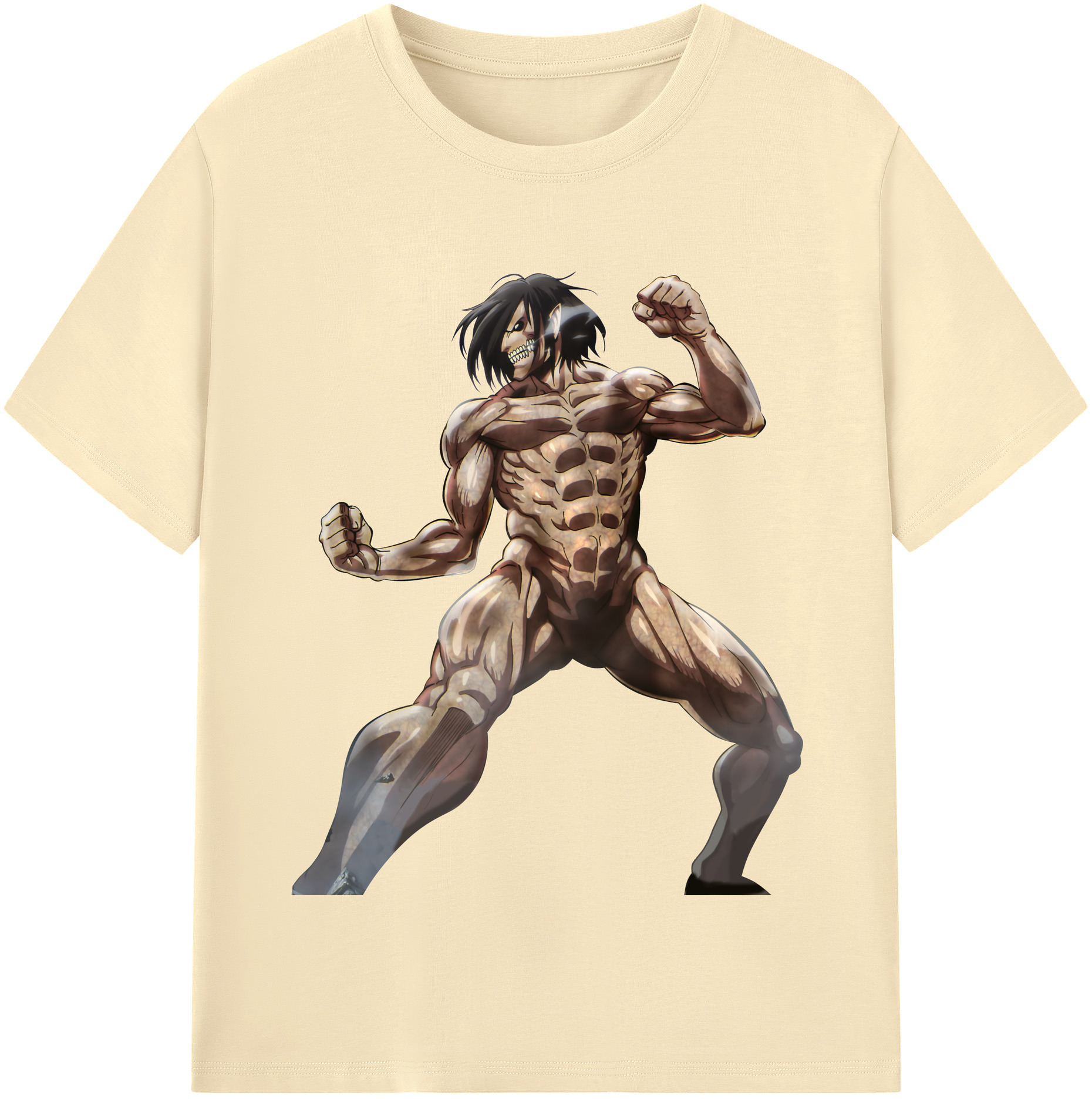 （画像用） 進撃の巨人 Attack on Titan 綿100％半袖Tシャツ（フロントプリント）