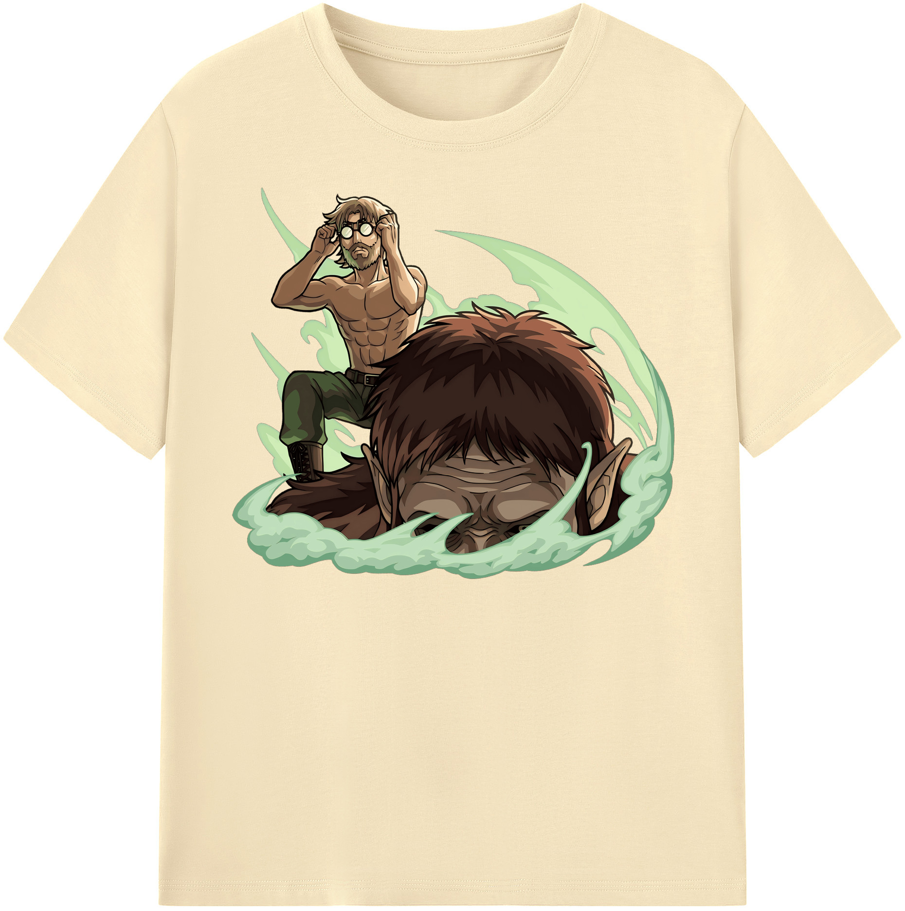 （画像用） 進撃の巨人 Attack on Titan 綿100％半袖Tシャツ（フロントプリント）