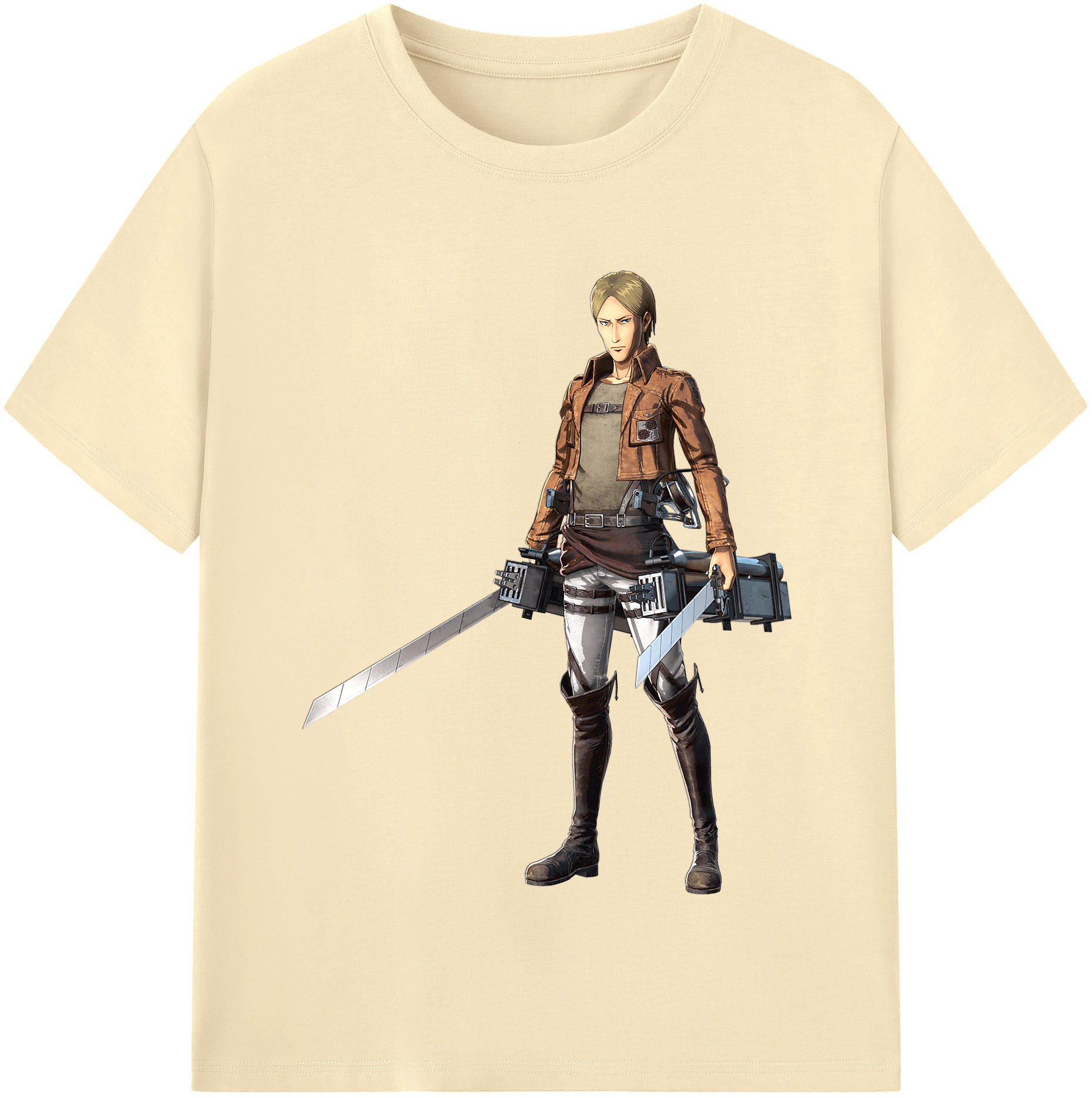 （画像用） 進撃の巨人 Attack on Titan 綿100％半袖Tシャツ（フロントプリント）