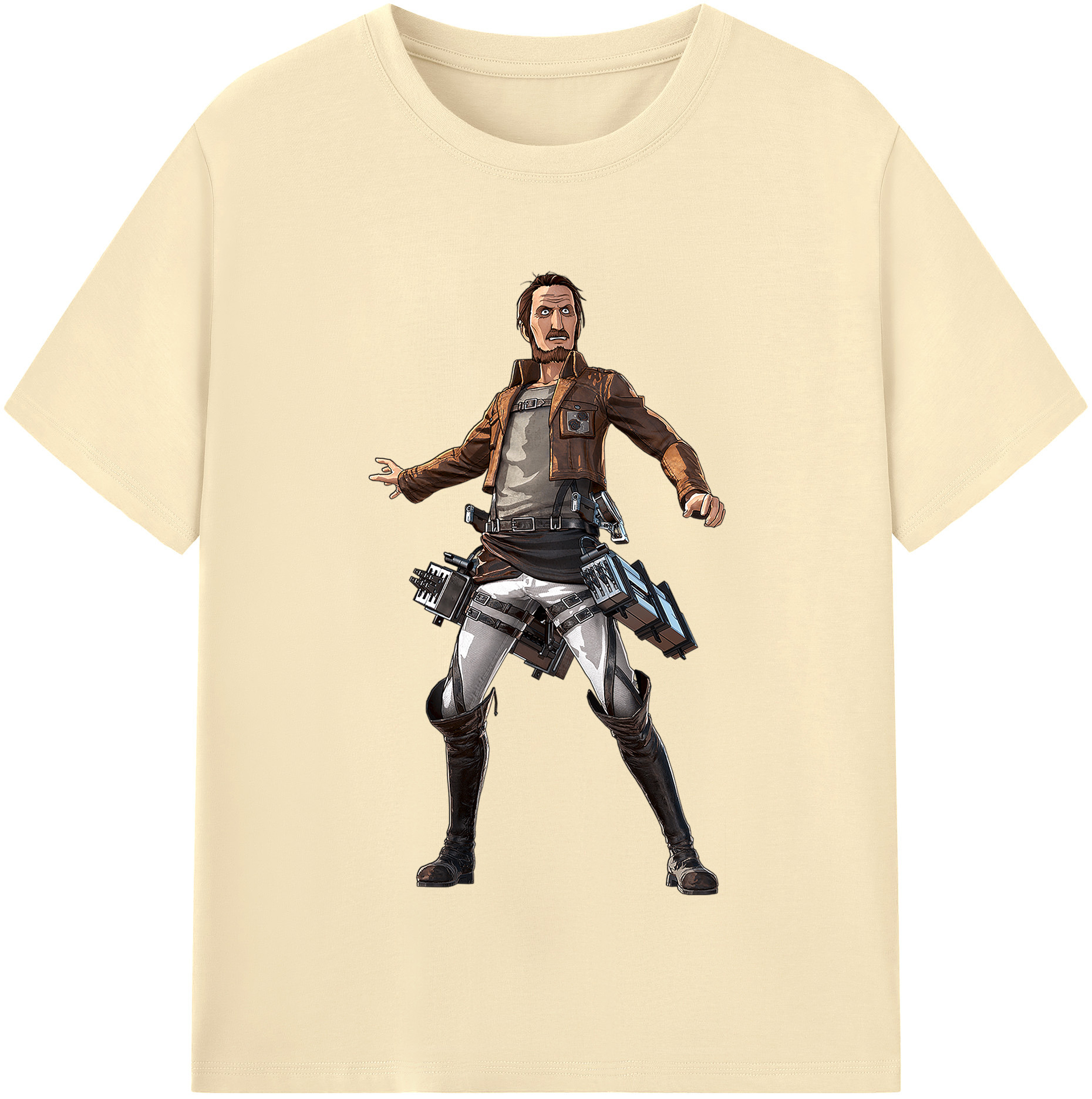（画像用） 進撃の巨人 Attack on Titan 綿100％半袖Tシャツ（フロントプリント）